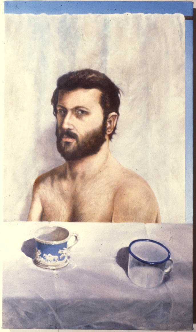 Brian Buczak, Self portrait with Two Cups