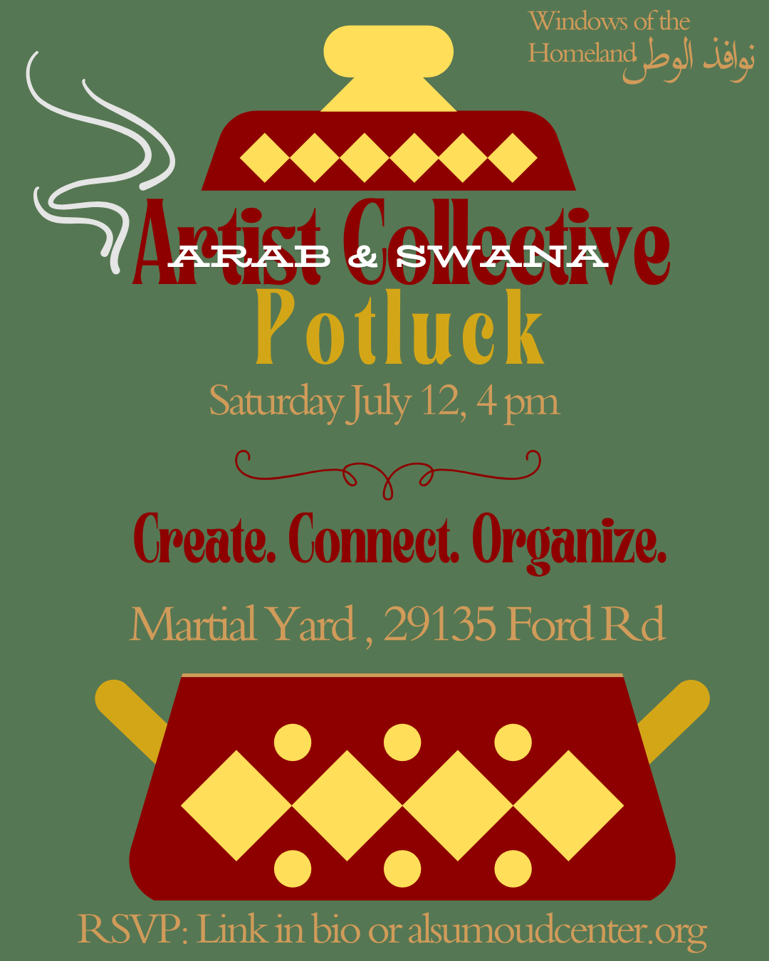Arab & SWANA Artist Collective Potluck