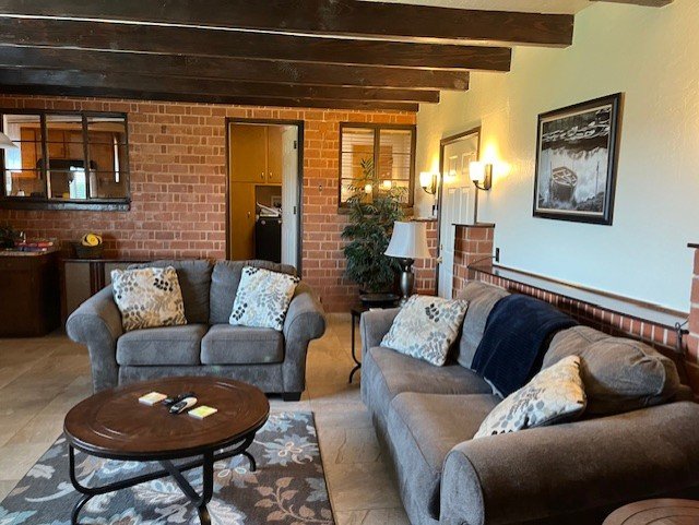 Downstairs den