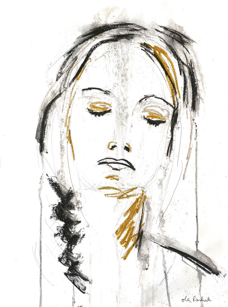 War Woman 43, 2022
Charcoal and oil stick on paper
24 x 18 inches (61 x 46 cm)