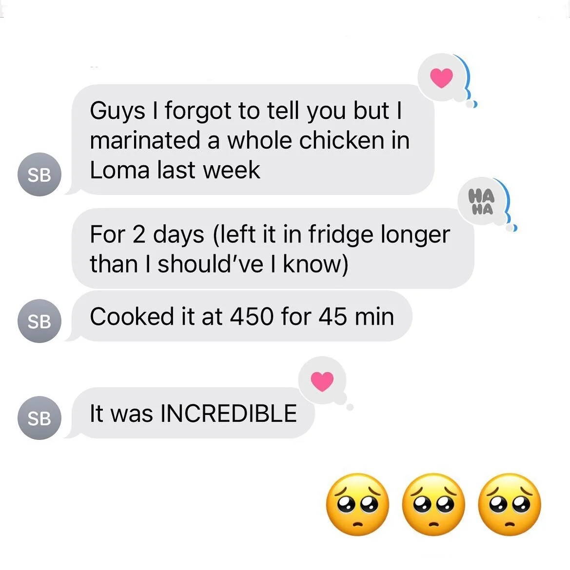 we love to hear it 🍗
