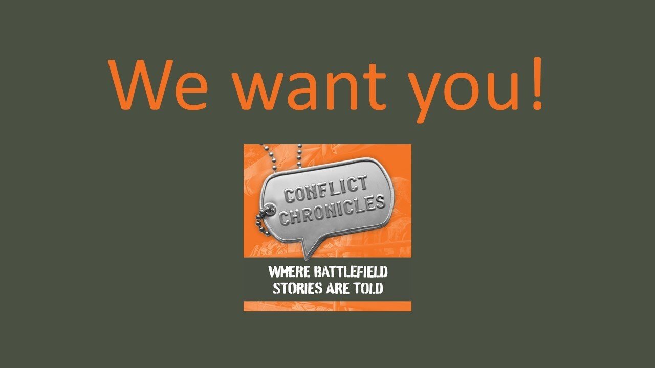 We want you!

Conflict Chronicles is a growing podcast with a global reach. We are seeking a researcher to join our team.

We are seeking someone who can identify suitable guests, make contact, and secure the interview. Our podcast is focused on the 