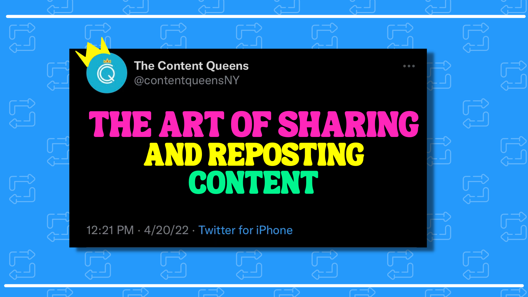 The Art of Sharing + Reposting Content