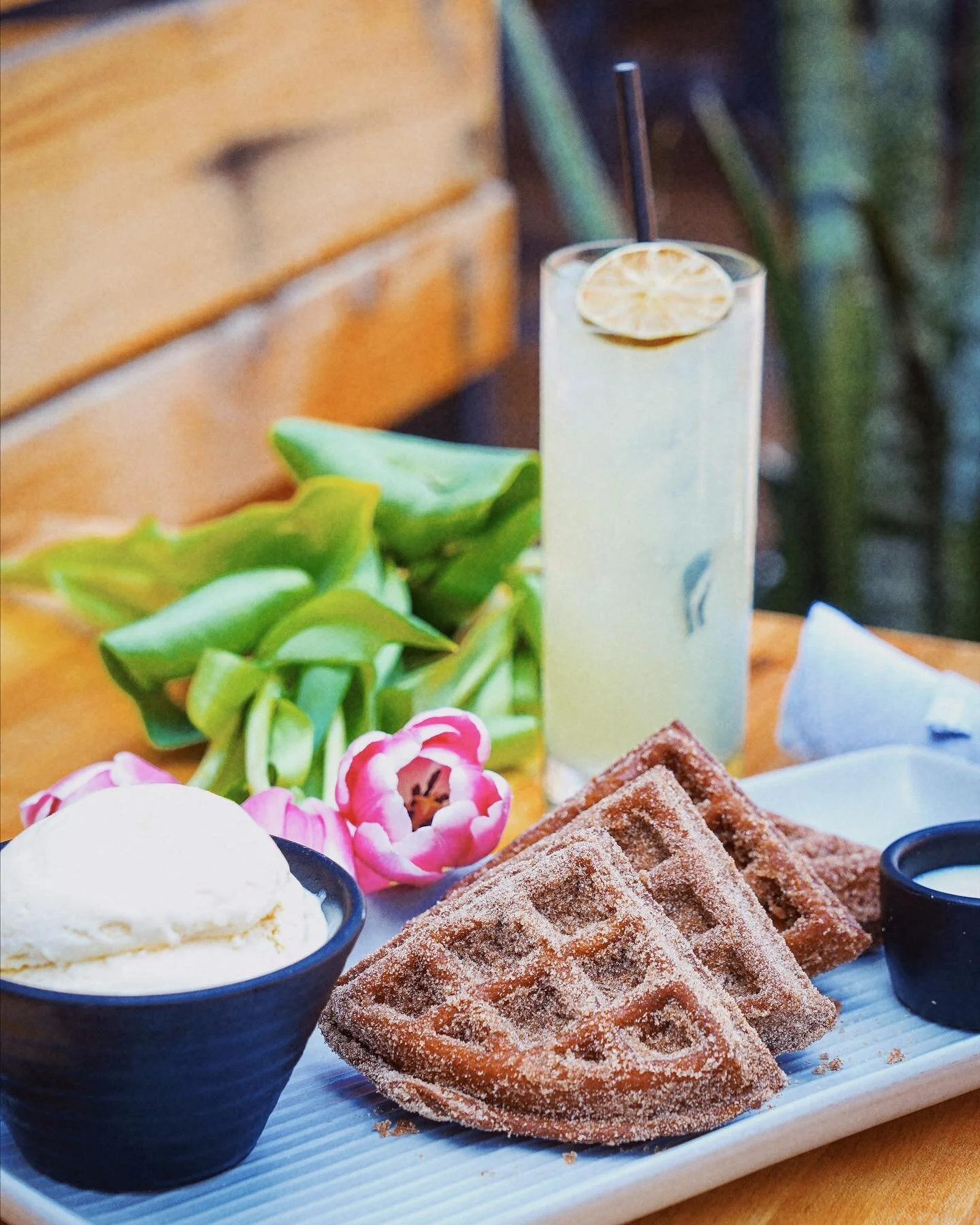 Mother&rsquo;s Day is next Sunday! 🌷We&rsquo;re offering special Churro Waffles for Brunch. Make a reservation for the family. Link in bio!