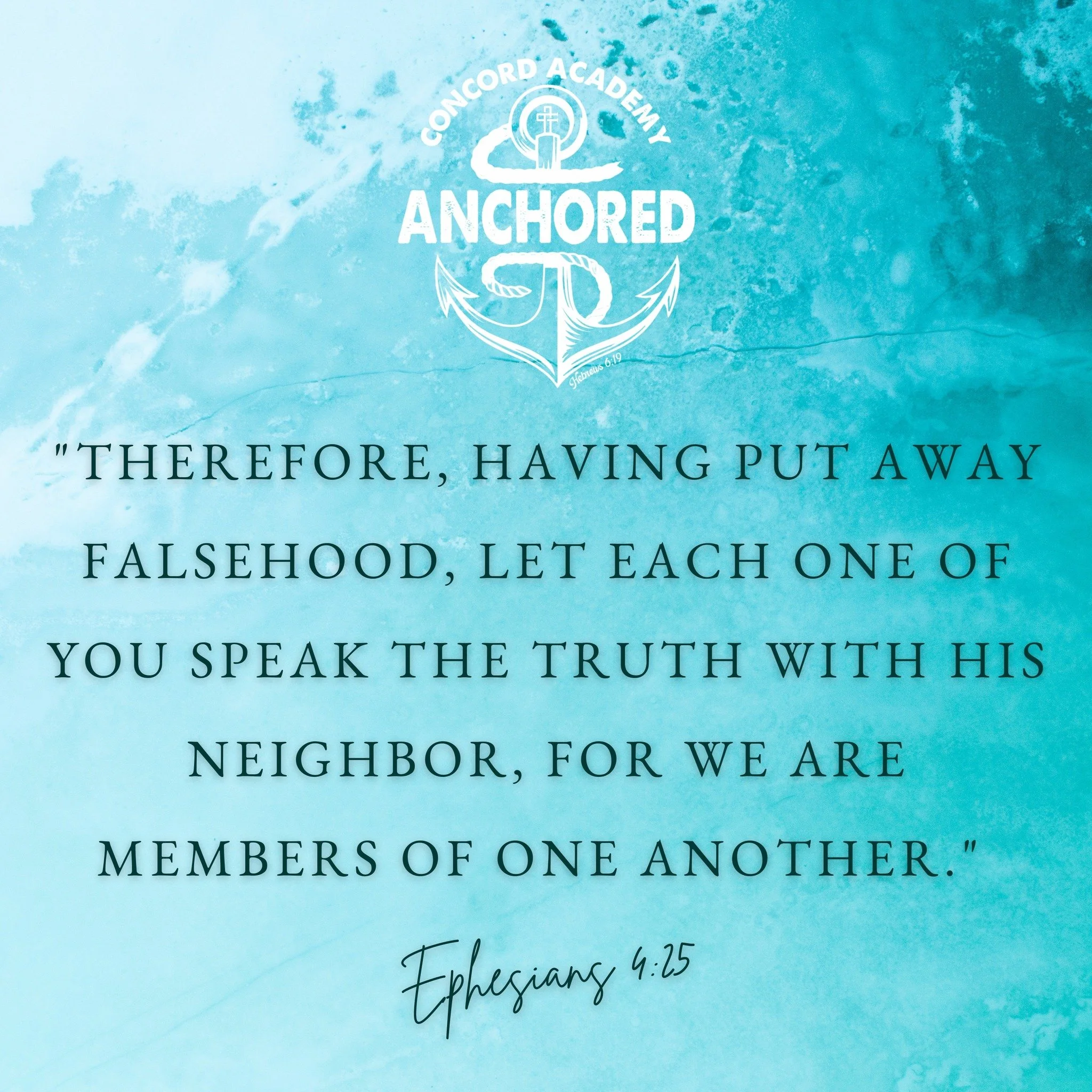 ⚓ Anchored in the Word! 
#concordacademync #anchored