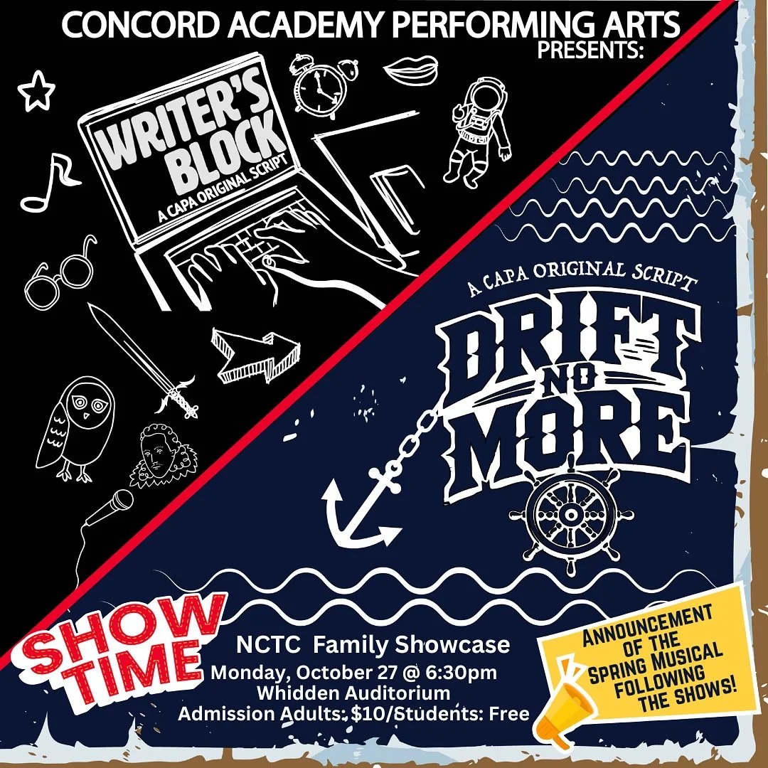 MONDAY MONDAY MONDAY!! Come out and support these 2 amazing shows! 
•
6:30 - Whidden Auditorium