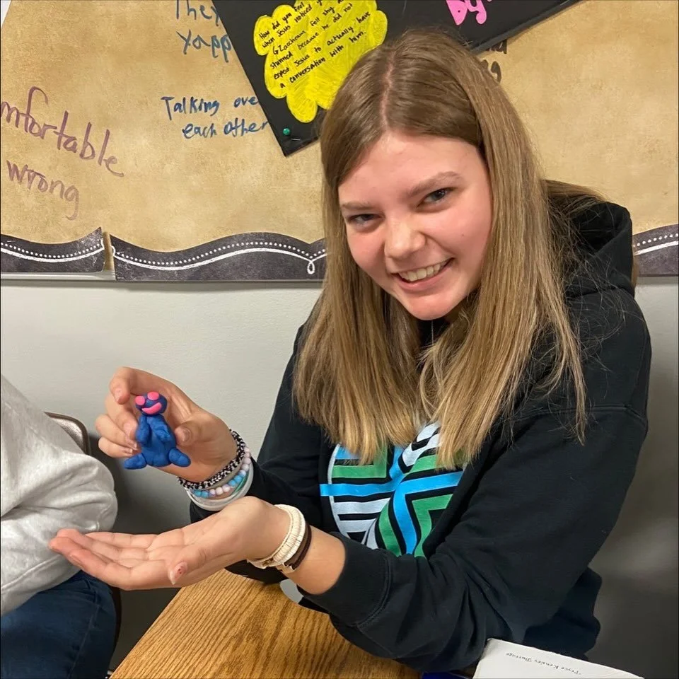 &ldquo;I praise you because I am fearfully and wonderfully made; your works are wonderful, I know that full well.&rdquo;
Psalm 139:14

Mrs. Flemming&rsquo;s Bible classes exploring what it means to be created in the image of God. Turns out high schoo
