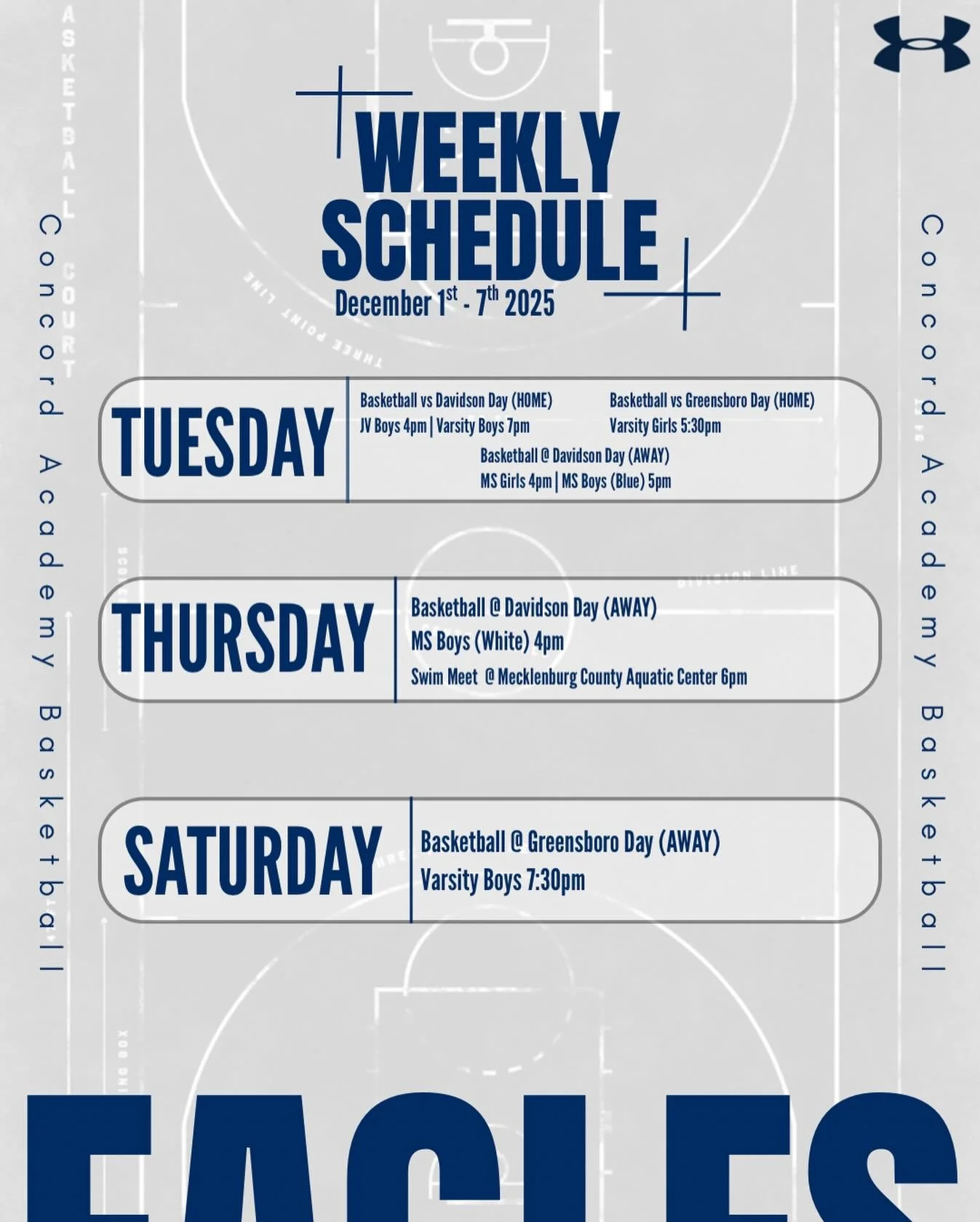 🦅 in Action this week! #CAEagles
🏀 🏊 🏊&zwj;♀️ 

*Be sure to tag us in your photos*