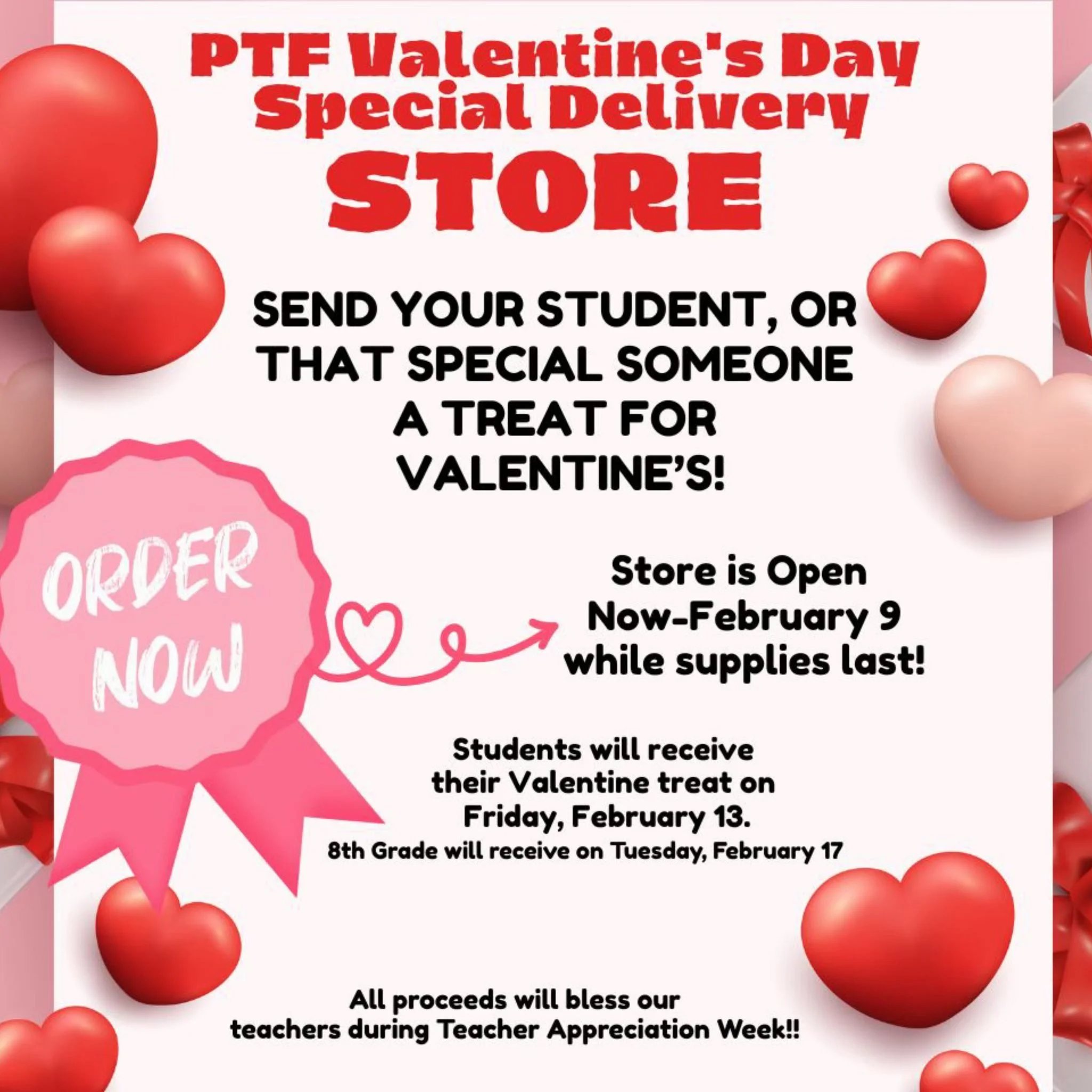 💘 The PTF Valentine&rsquo;s Store is NOW OPEN! 💘
While supplies last, send a sweet surprise to someone special and make their Valentine&rsquo;s Day extra memorable. Link to order can be found in our bio. 

#concordacademync