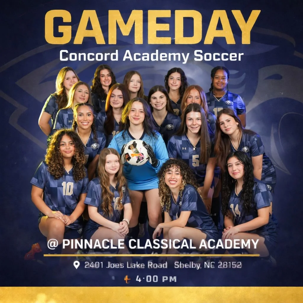 🚨🚨 #GAMEDAY 🚨🚨
🎉 SEASON OPENER 🎉

⚽️ Concord Academy vs Pinnacle Classical Academy

🗓️ February 23rd, 2026

📍Pinnacle Classical Academy

🕰 Varsity - 4pm

#CAEagles #CAEaglesSoccer #EaglesFly🦅