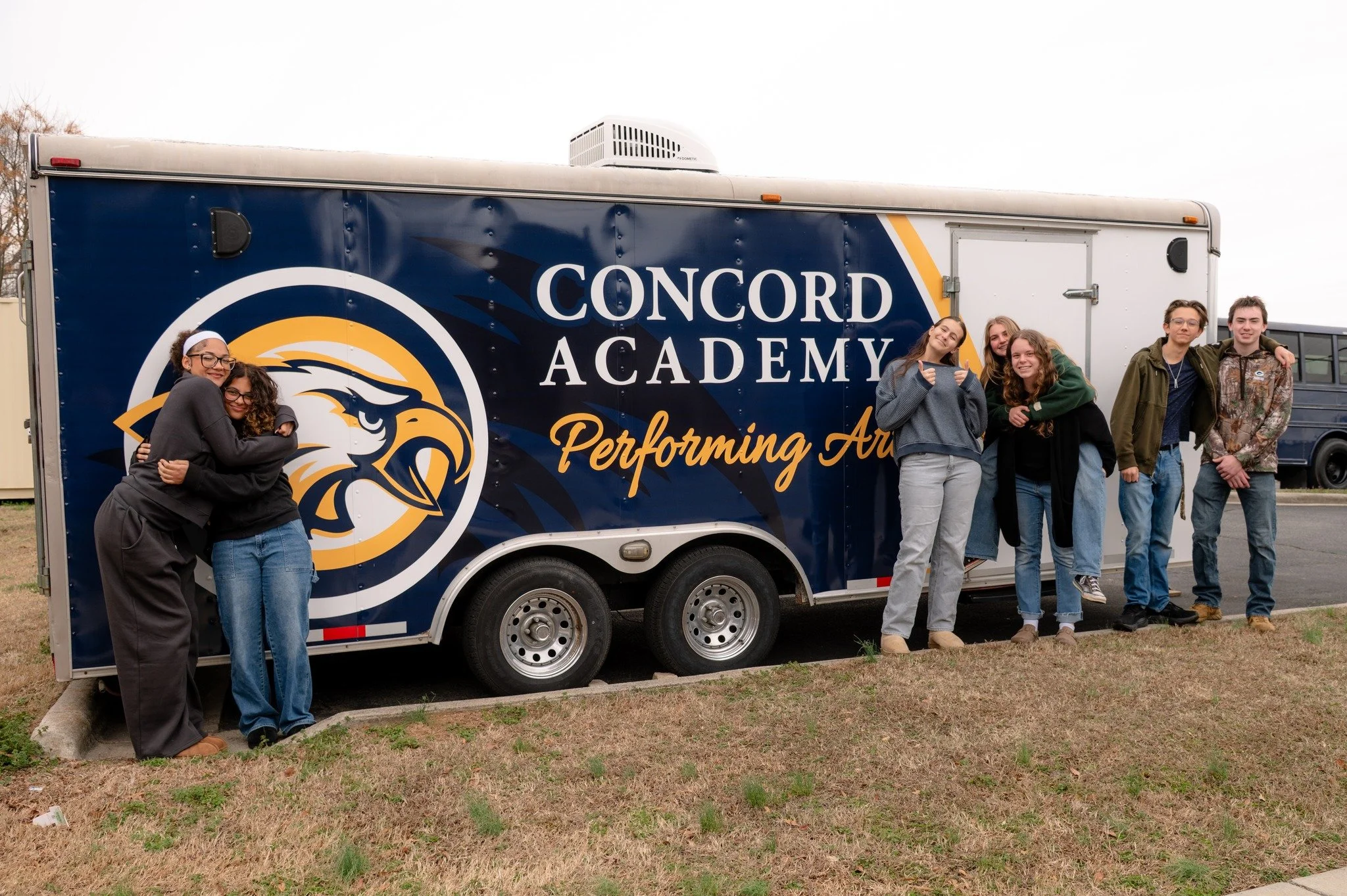 The Marching Eagles are rolling into next season in STYLE! 🦅✨ We&rsquo;re thrilled to unveil our brand-new trailer wrap &mdash; bold, sharp, and ready to represent wherever the road takes us. 

#concordacademync #concordacademyperformingarts