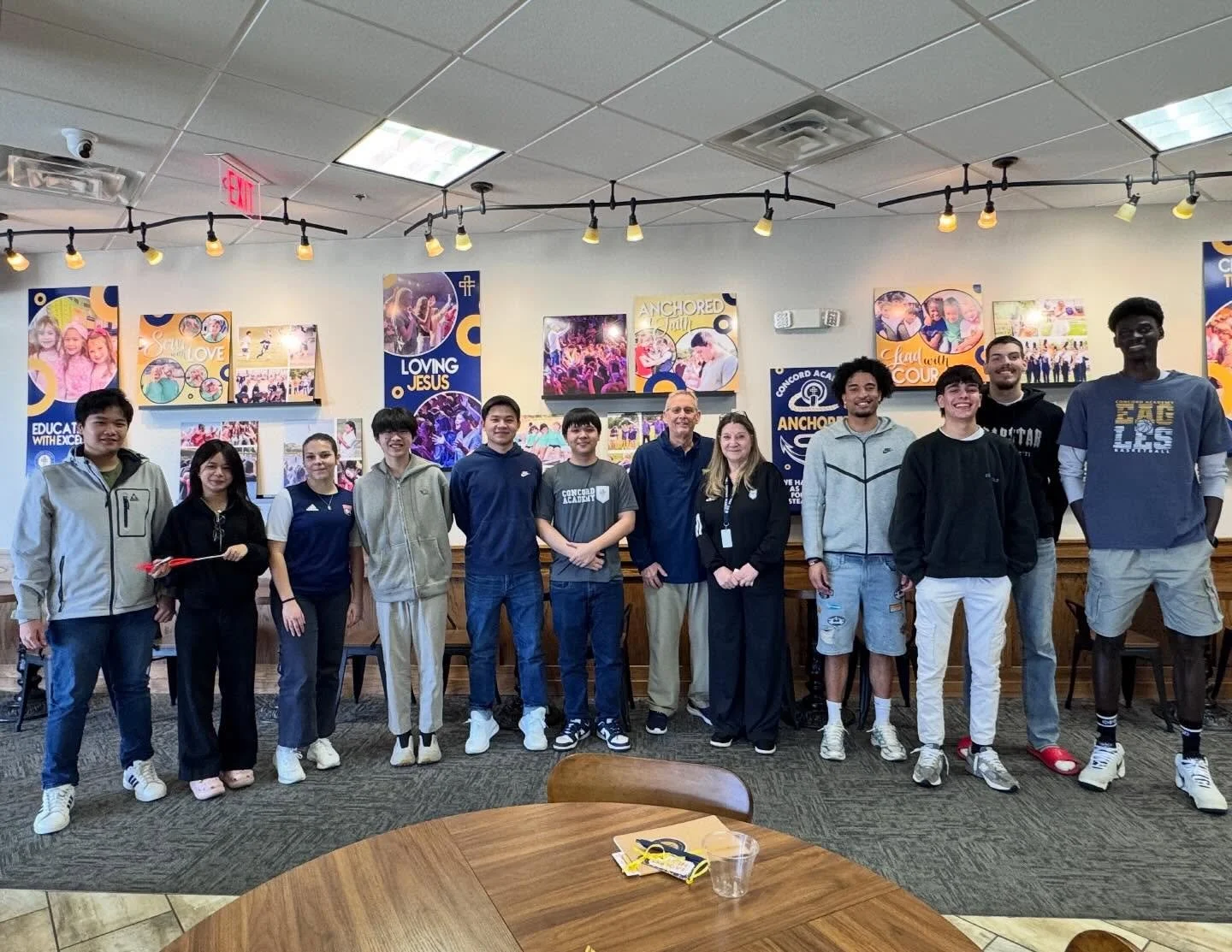 Around the table and around the world! Our International Student Lunch was a wonderful time of fellowship as students gathered to share a meal. This year Concord Academy is honored to host 13 international students from eight different countries: Fra