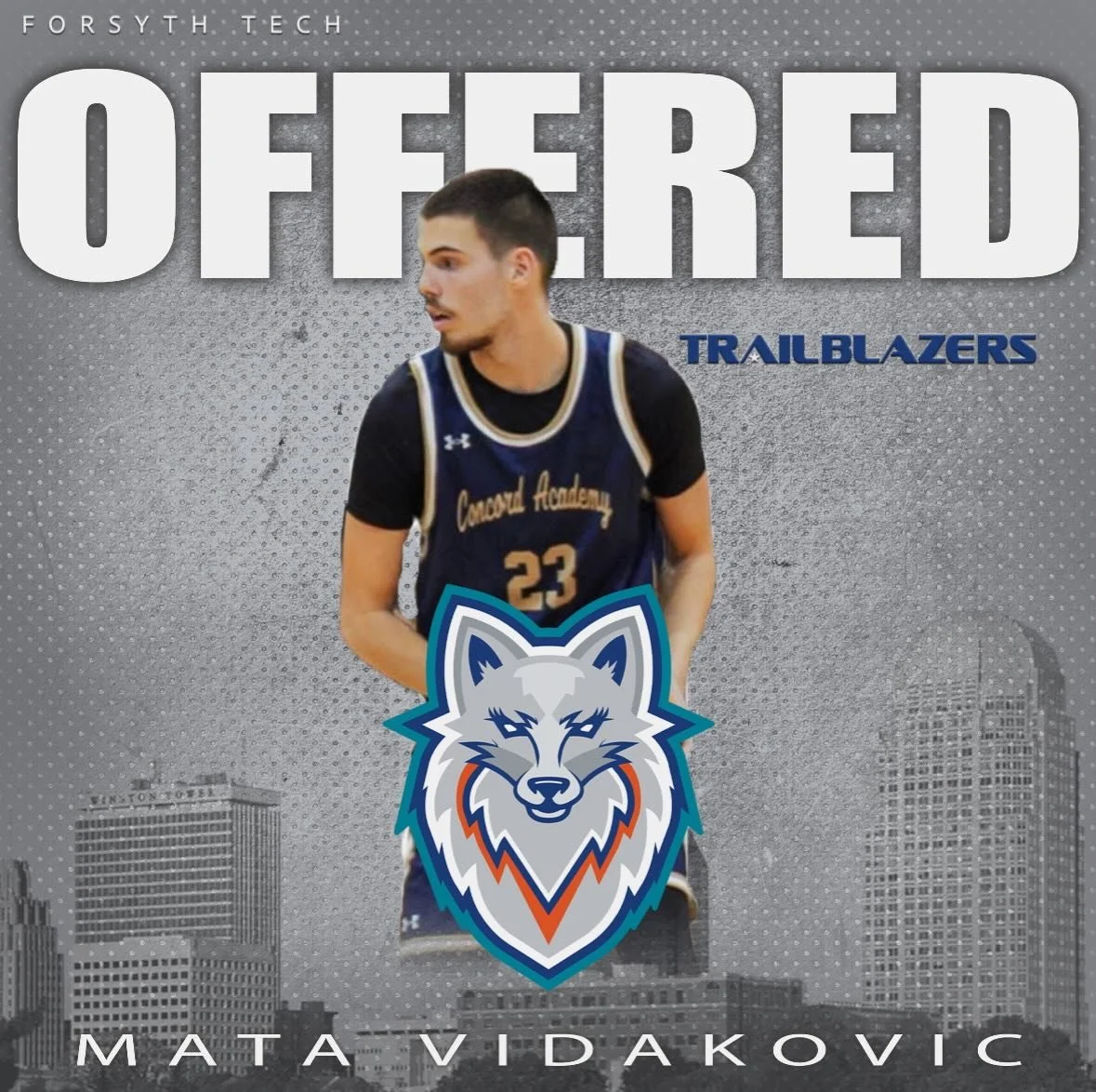 Congratulations to Senior @vidakovicmata on his recent offer from @forsythtech_athletics ! #EaglesFly