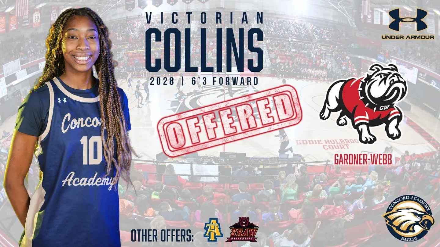 ICYMI: Congratulations to Sophomore @_victorian1 on her recent offer from @gwu_wbk ! #EaglesFly