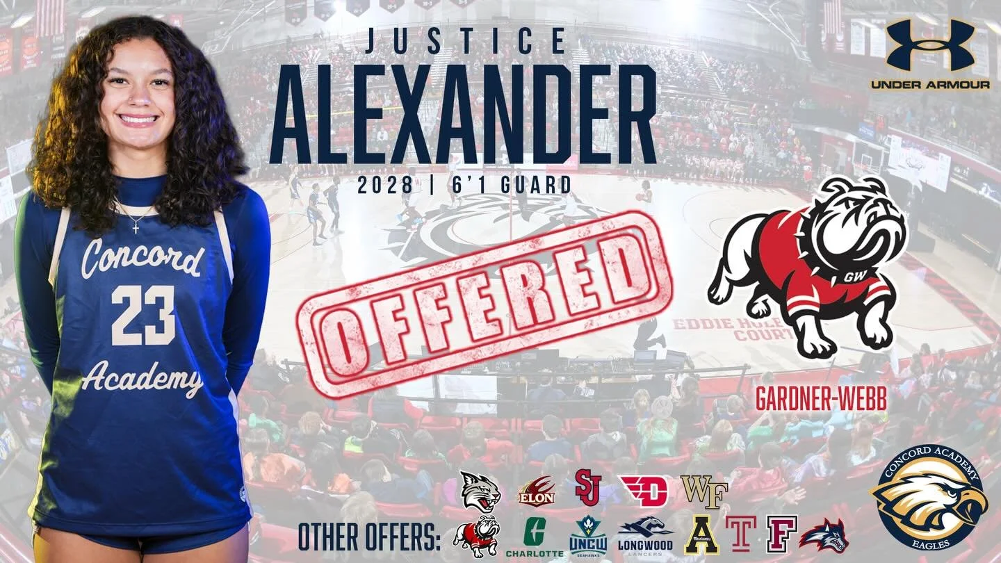 ICYMI: Congratulations to Sophomore @just_ice.15 on her recent re-offer from @gwu_wbk ! #EaglesFly