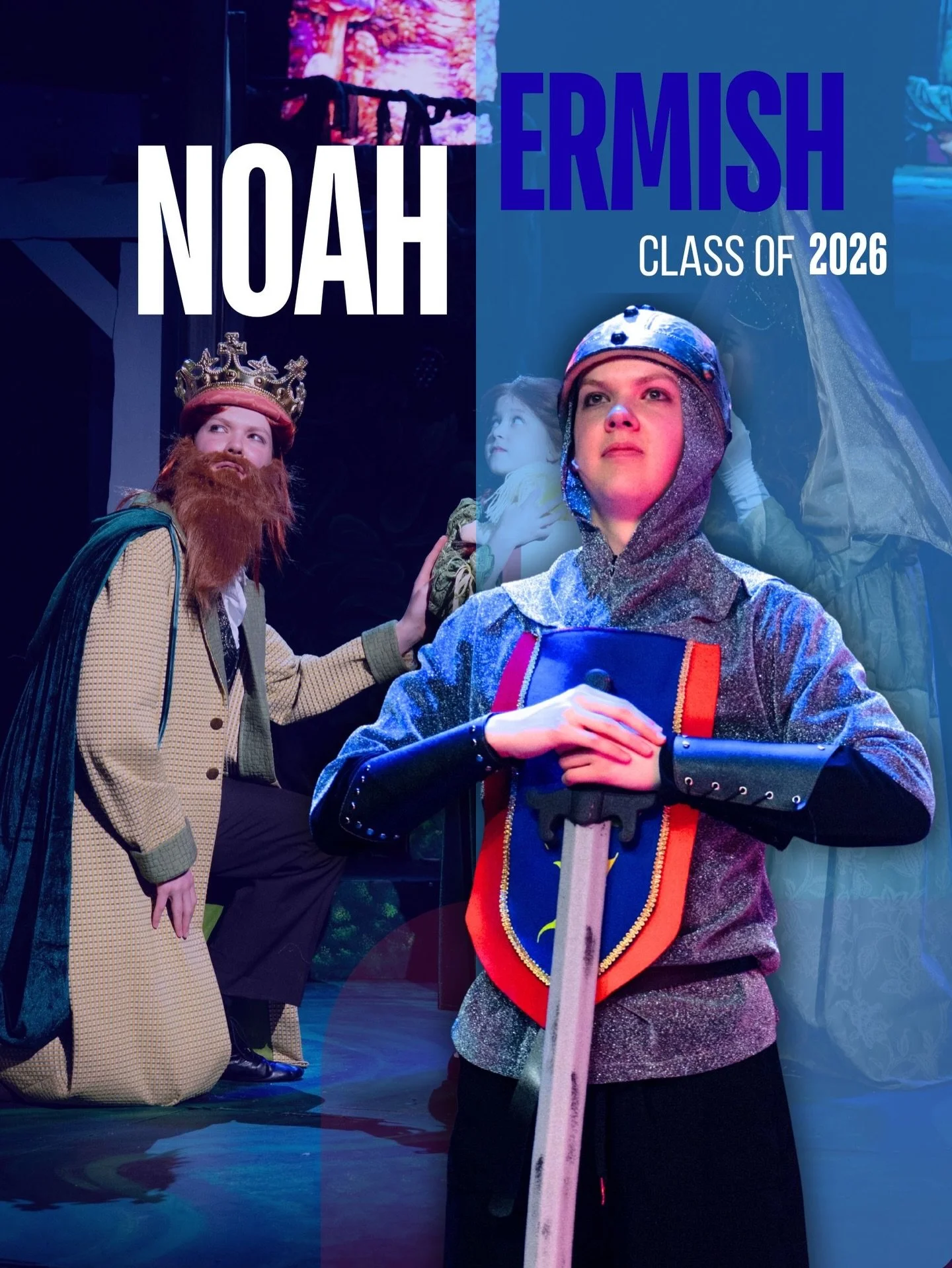 ✨Senior Spotlight✨

⚔️ Noah Ermish: 
A final decree for the best baker, knight, and red mullet King - we are so proud of you on and off stage! Oh&hellip;and Happy Birthday!