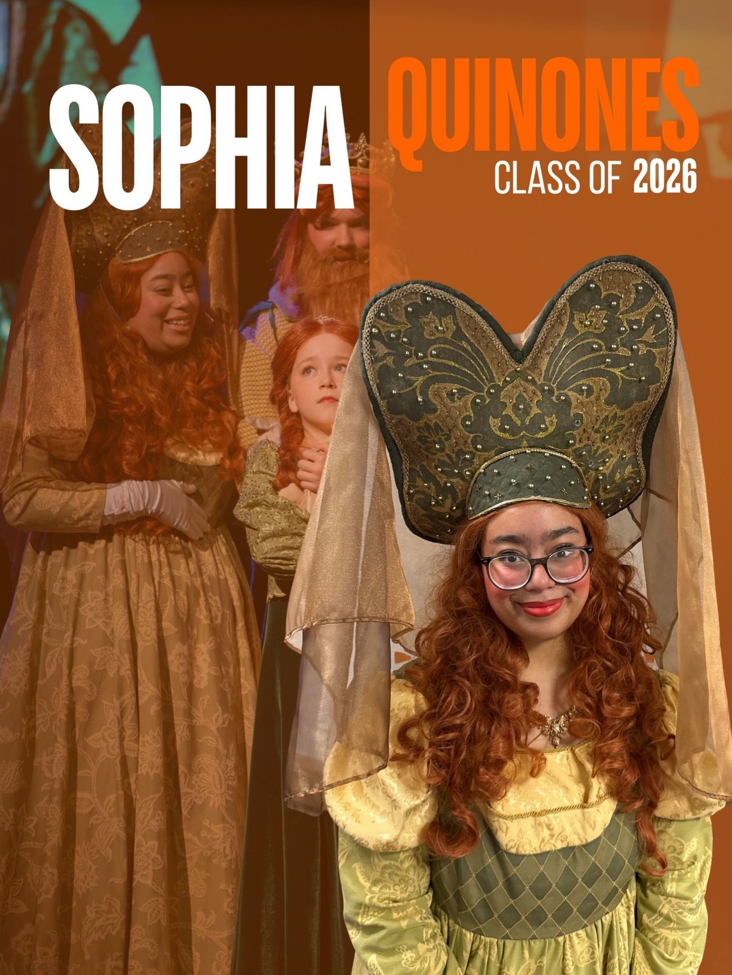 ✨Senior Spotlight✨

👑 Sophia Quinones: 
Our literal Queen! You consistently spread kindness to the entire Kingdom and we are so thankful to know you!