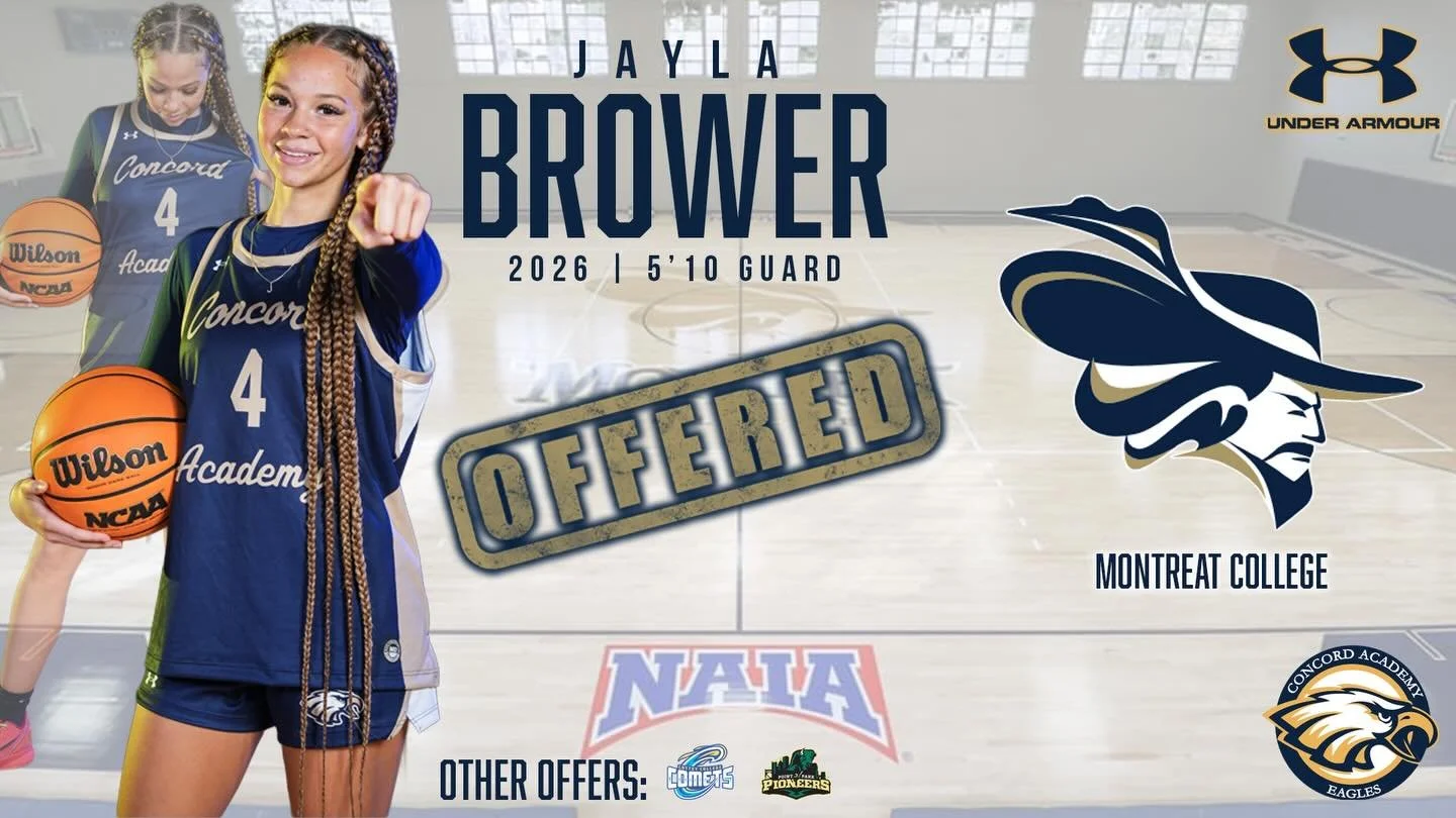Congratulations to Senior @jayla_.b4 on her recent offer from @montreatwbb ! #EaglesFly