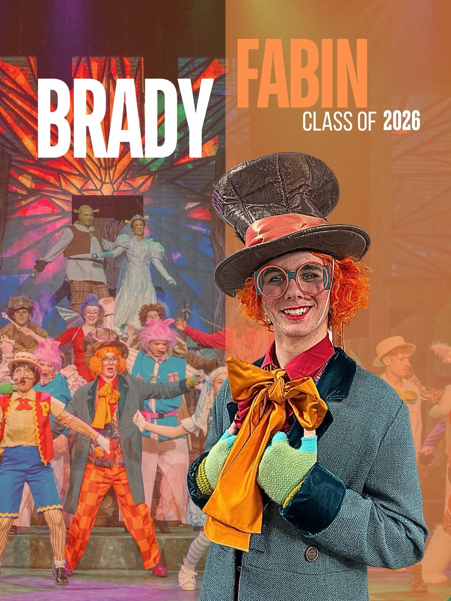 ✨Senior Spotlight✨

🎩Brady Fabin:
As Mad as a hatter but still one of our most committed performers! We&rsquo;d truly go mad without you Brady!