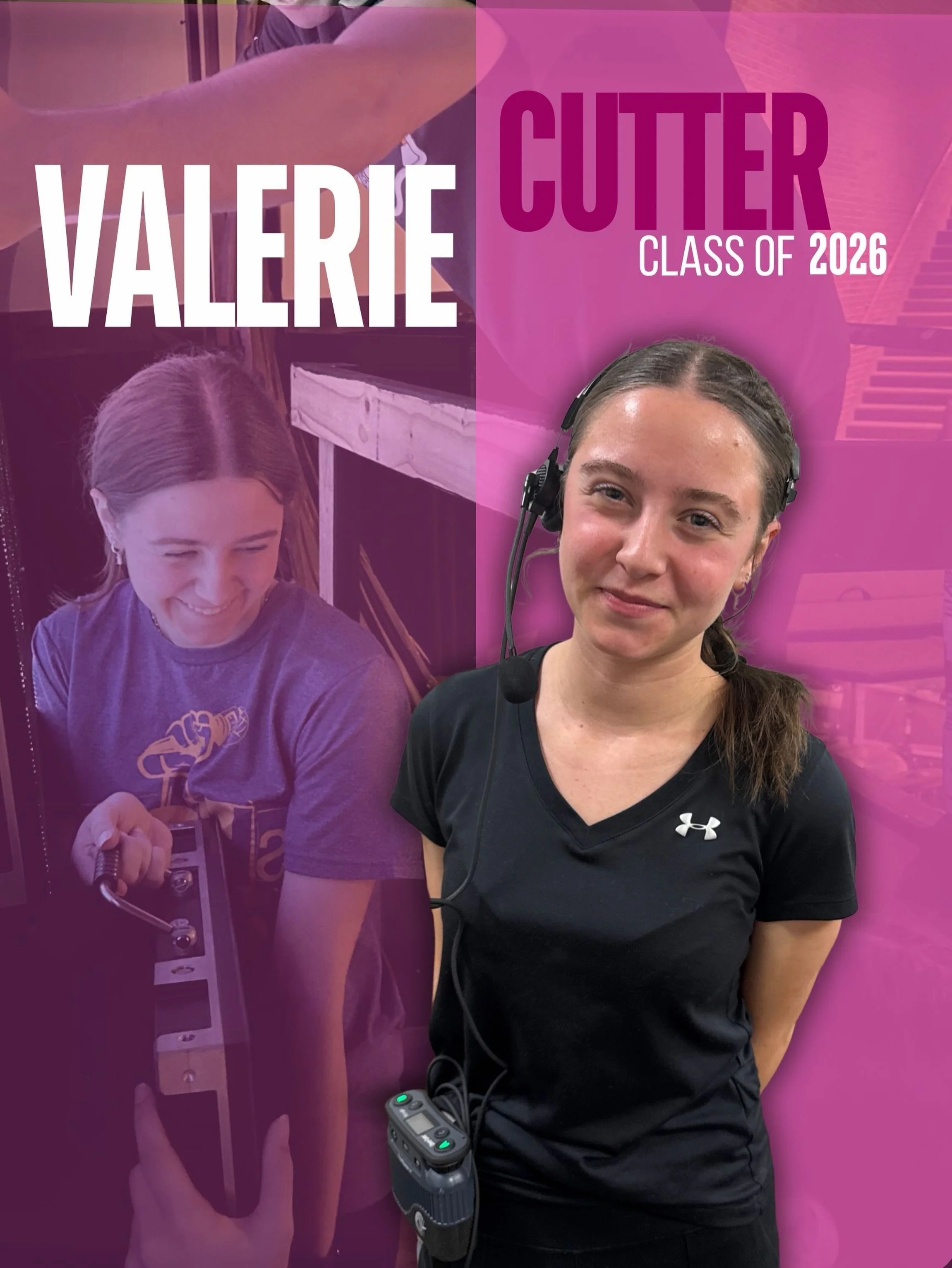 ✨Senior Spotlight✨

📝Valerie Cutter: Stage Manager extraordinaire on and off the stage! Through NCTC, Fall Plays, MS Musicals, Concerts, and Spring Musicals, she has helped us do it all! Don&rsquo;t forget to cover those ankles🤷🏻&zwj;♂️
