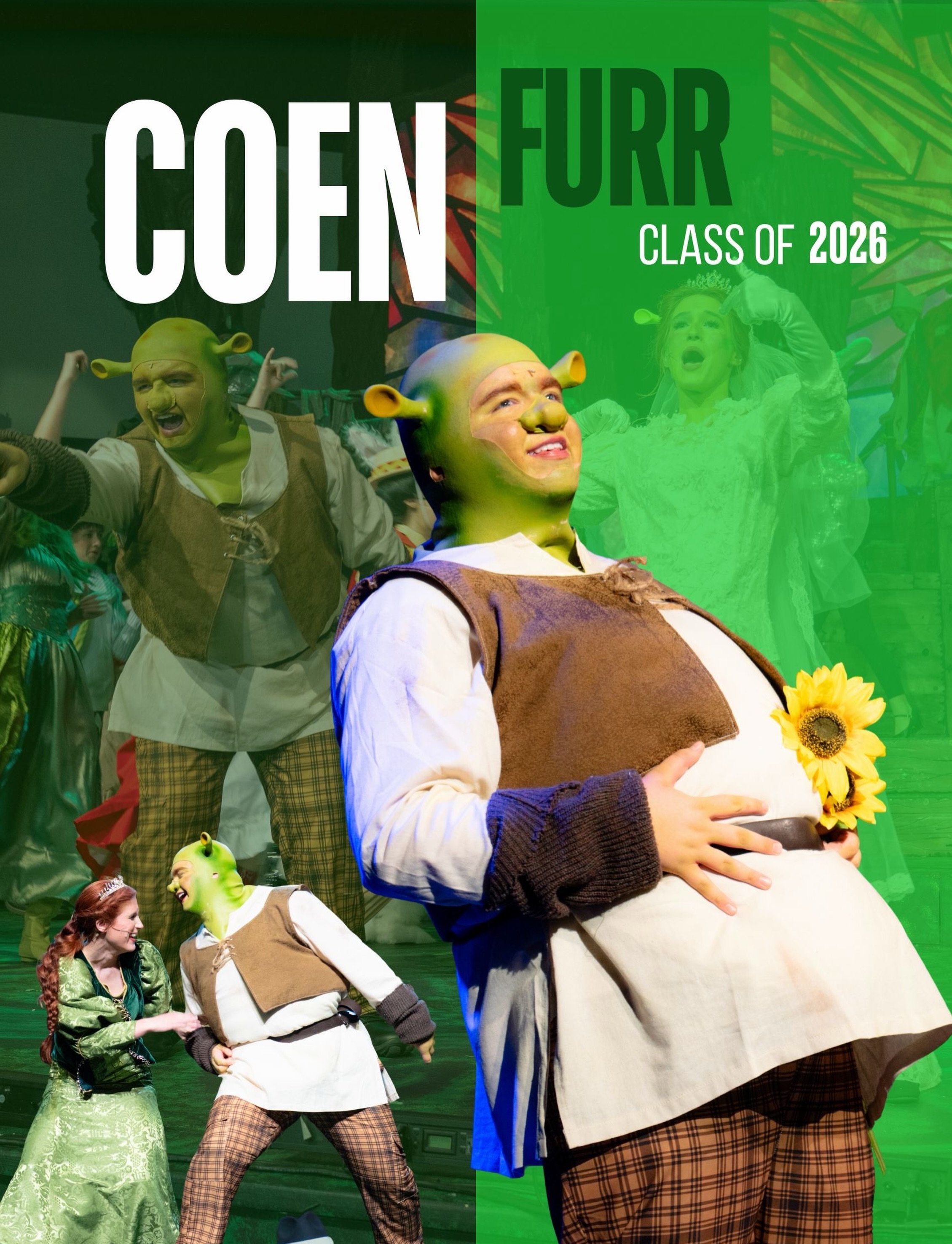 ✨Senior Spotlight✨

🧅Coen Furr: We all know Ogres have layers and over the many years we have shared the stage with Coen (throwback to Buddy the Elf) we have enjoyed seeing all of them as he helped us create many Big Bright Beautiful Worlds!