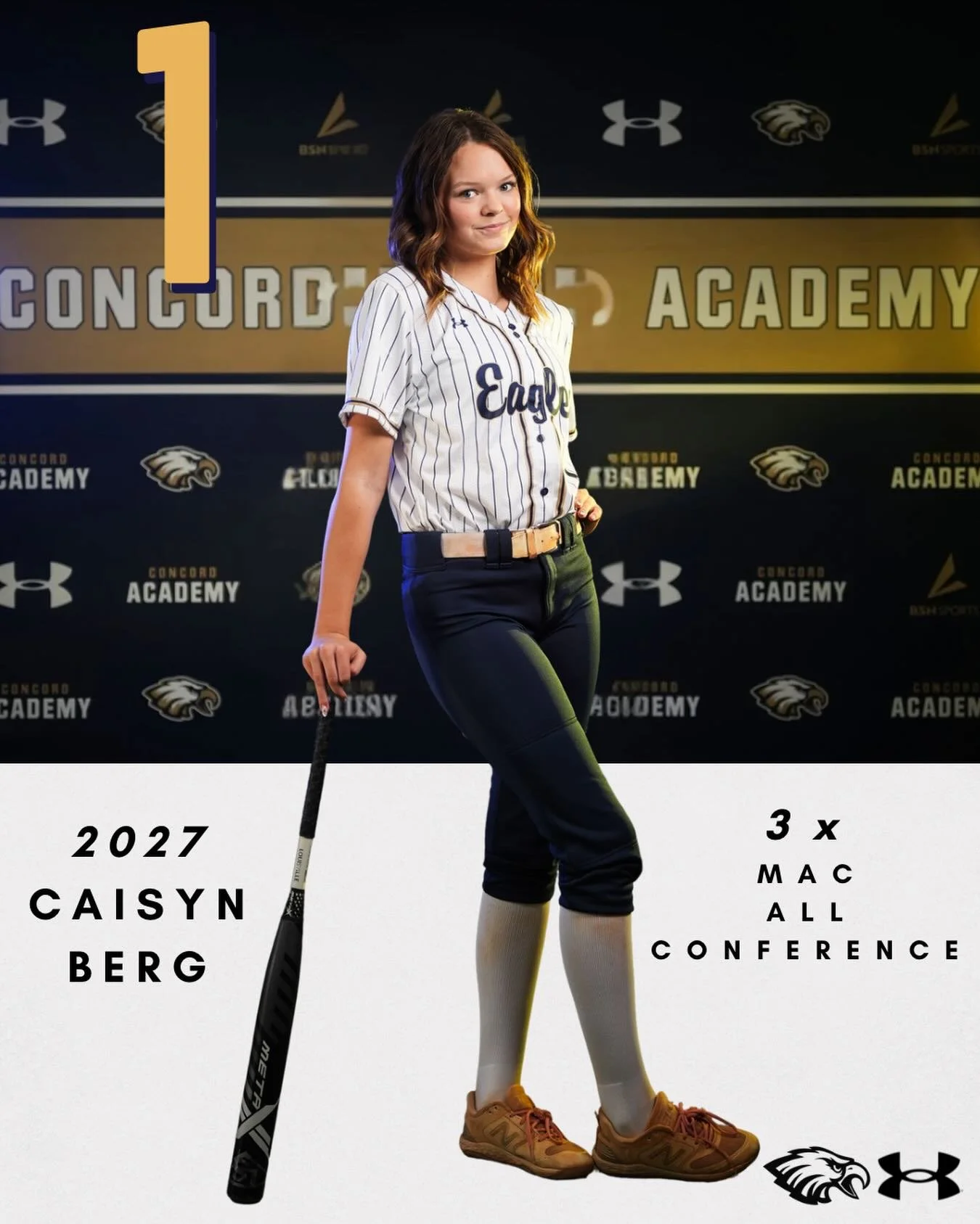 Congratulations to 2027 @caisynb on being voted to the MAC All-Conference Team for the THIRD time.

#MACAllConference #AllConferenceSoftball #CAEagles #EaglesFly🦅