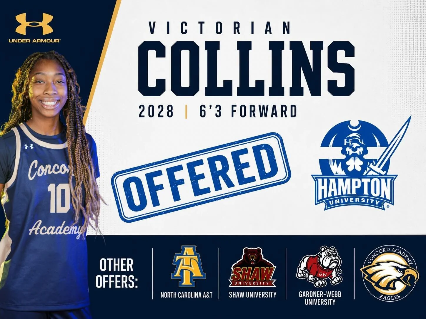 Congratulations to 2028 @_victorian1 on her recent offer from @hupirates_wbb ! #EaglesFly