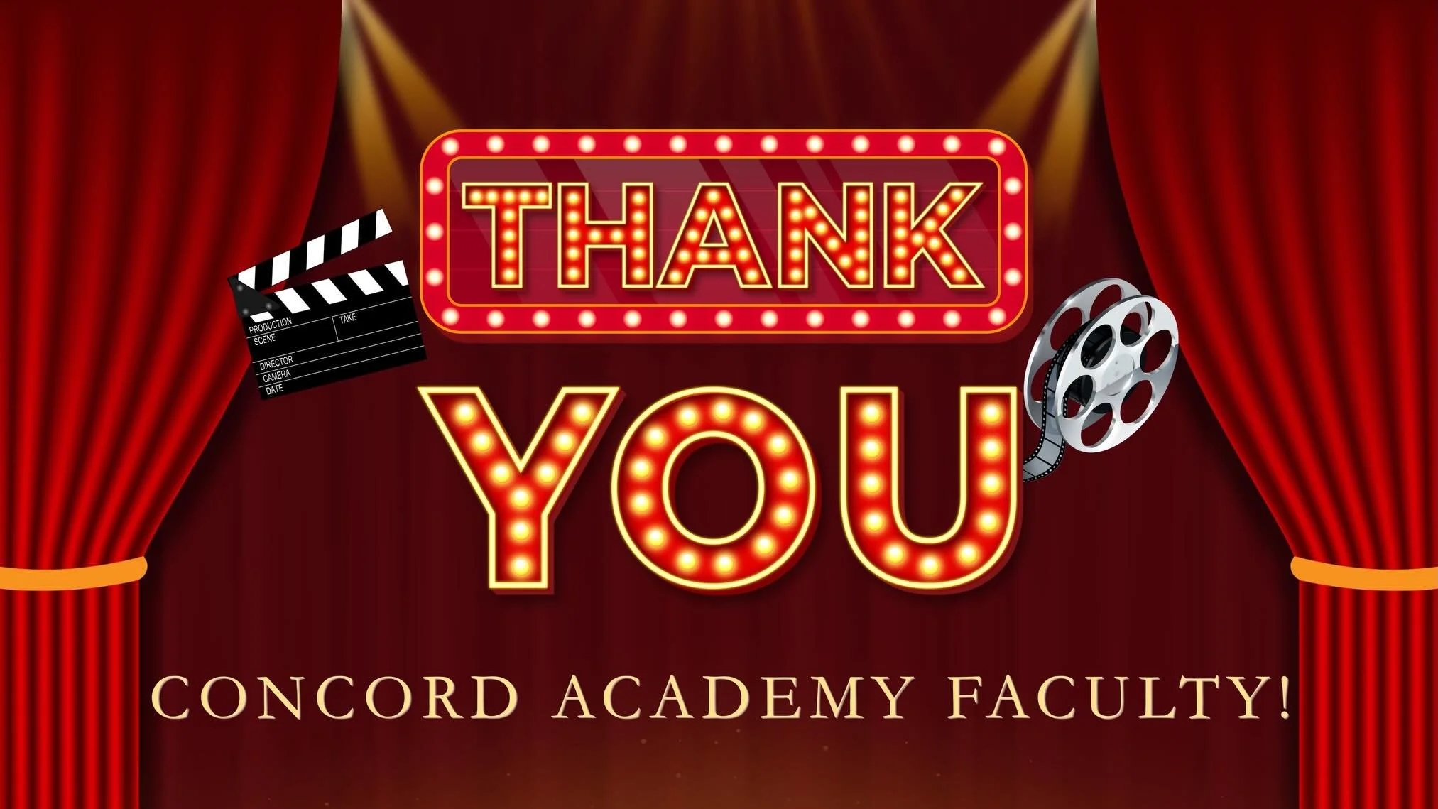 🍿Lights, camera, appreciation!

We rolled out the red carpet for our incredible team at the Year End Faculty Luncheon. It was a beautiful time celebrating the people who pour so much into our students every day! 

A standing ovation for our amazing 