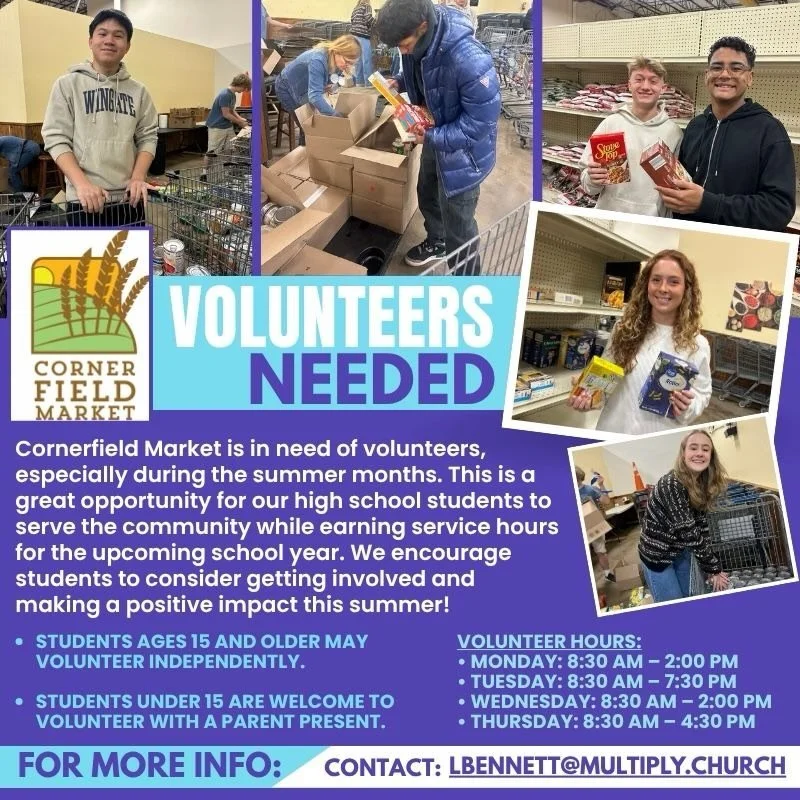 Eagle Family: check out this meaningful volunteer opportunity with @cornerfieldm! 💙💛 #lovingJesus #changingtheworld
