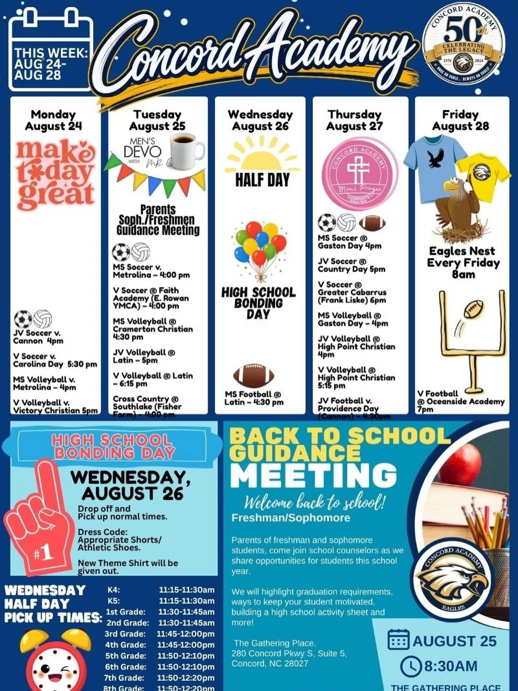 Here&rsquo;s what&rsquo;s happening this week at Concord Academy!