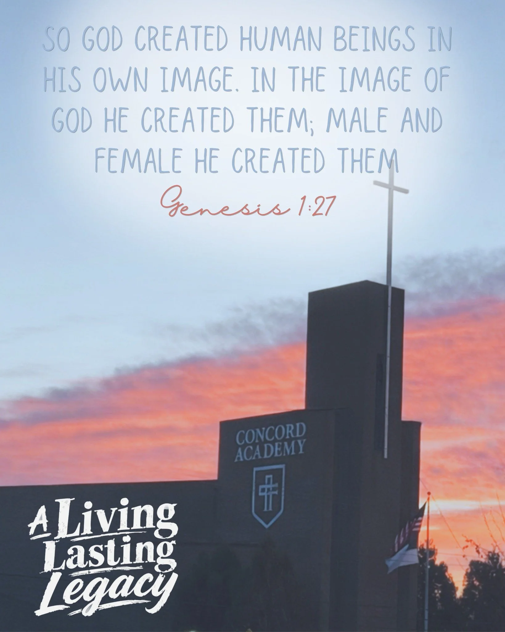 Created in His image to become part of a living, lasting legacy! 

#concordacademync