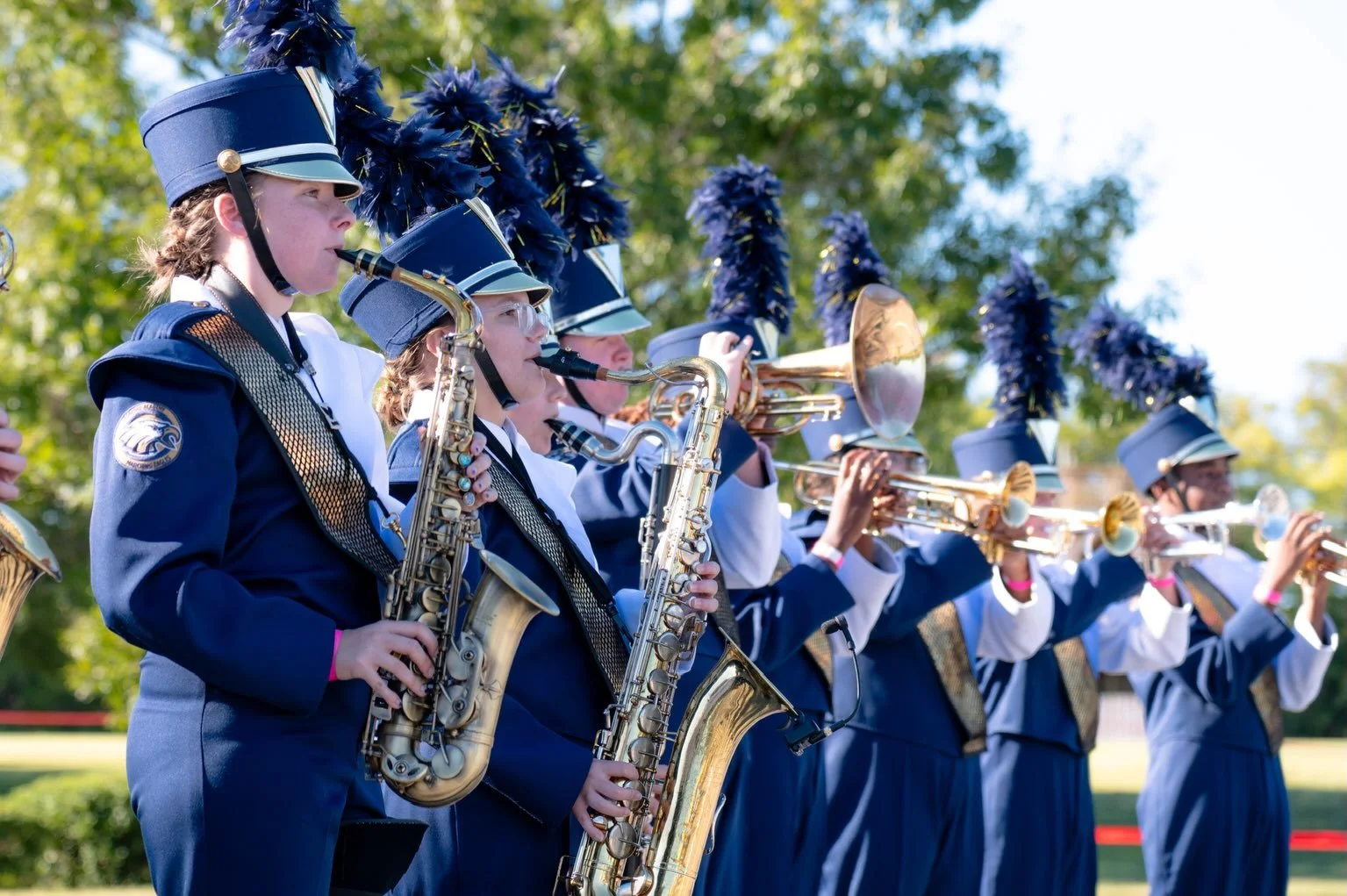 A moment for our Marching Eagles! 🦅🎶 

At their first competition of the season, they came home with an impressive list of awards:
2nd Place &mdash; Class 1A 1st Place &mdash; Percussion 1st Place &mdash; Visual Performance 2nd Place &mdash; Genera