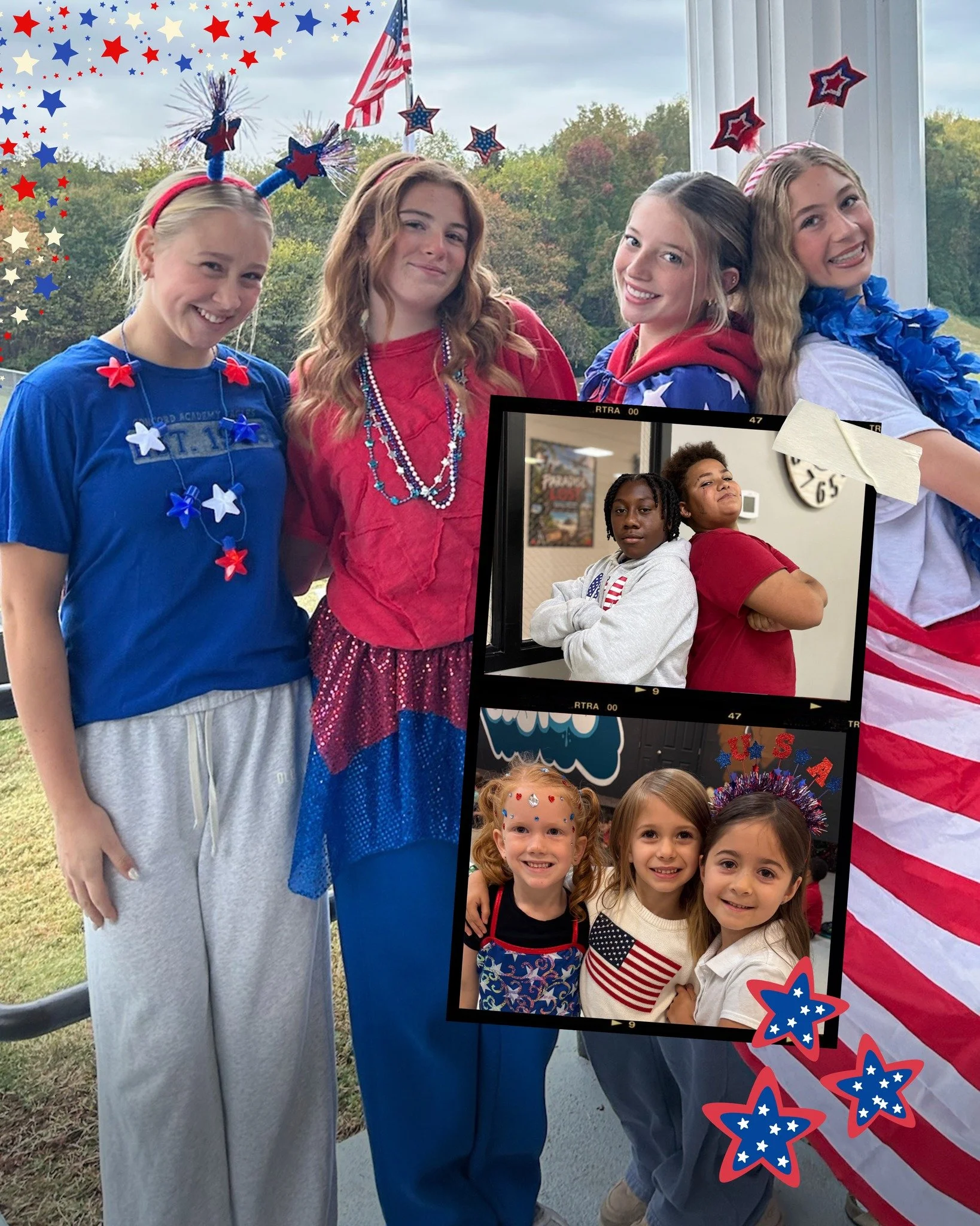 Spirit Week Day Three has us seeing red, white, and blue! ❤️🤍💙