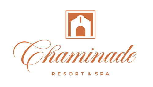 Logo for Chaminade Resort & Spa featuring an archway building icon above the text.