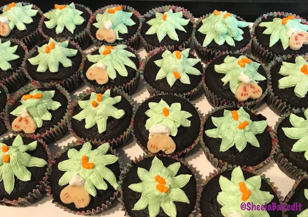 Bunnies in Carrot patch - chocolate