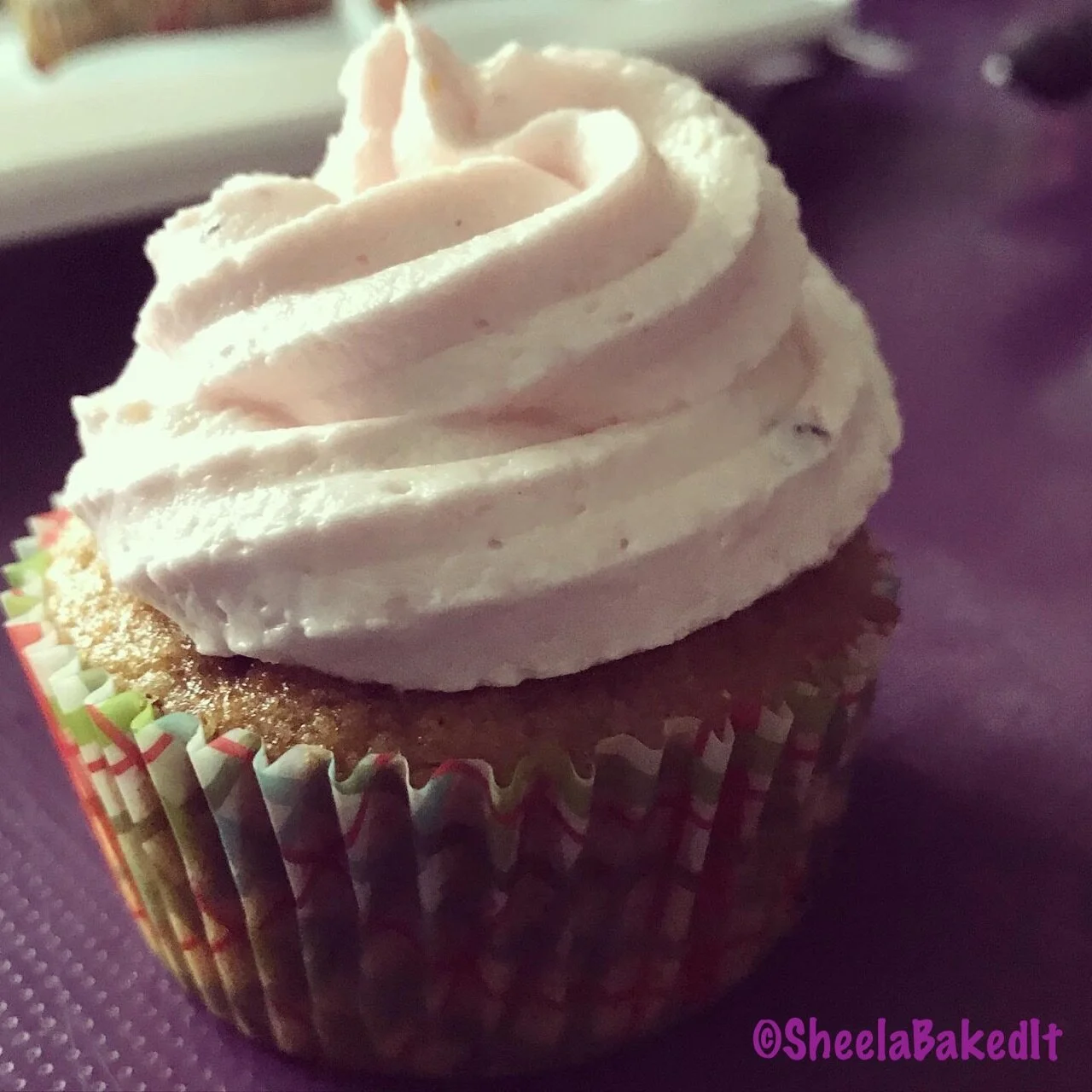 Lemon curd w/Raspberry frosting