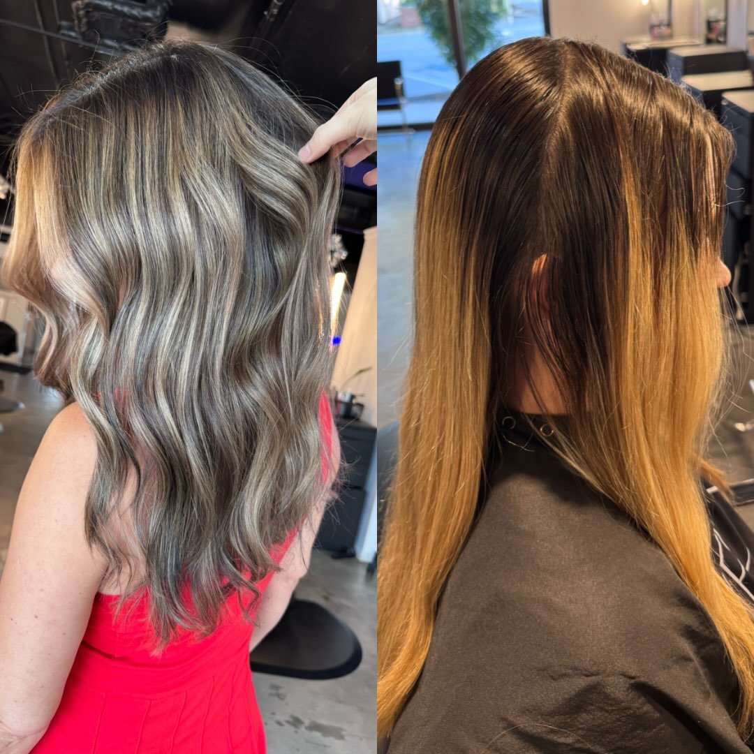 From warm + brassy ➡️ soft, dimensional &amp; effortlessly blended 🤎✨

This is your sign to stop fighting your color and start wearing a shade that works with you. 😍

✨ Dimensional brunette
✨ Soft, lived-in highlights
✨ Seamless grow-out
✨ Low-main
