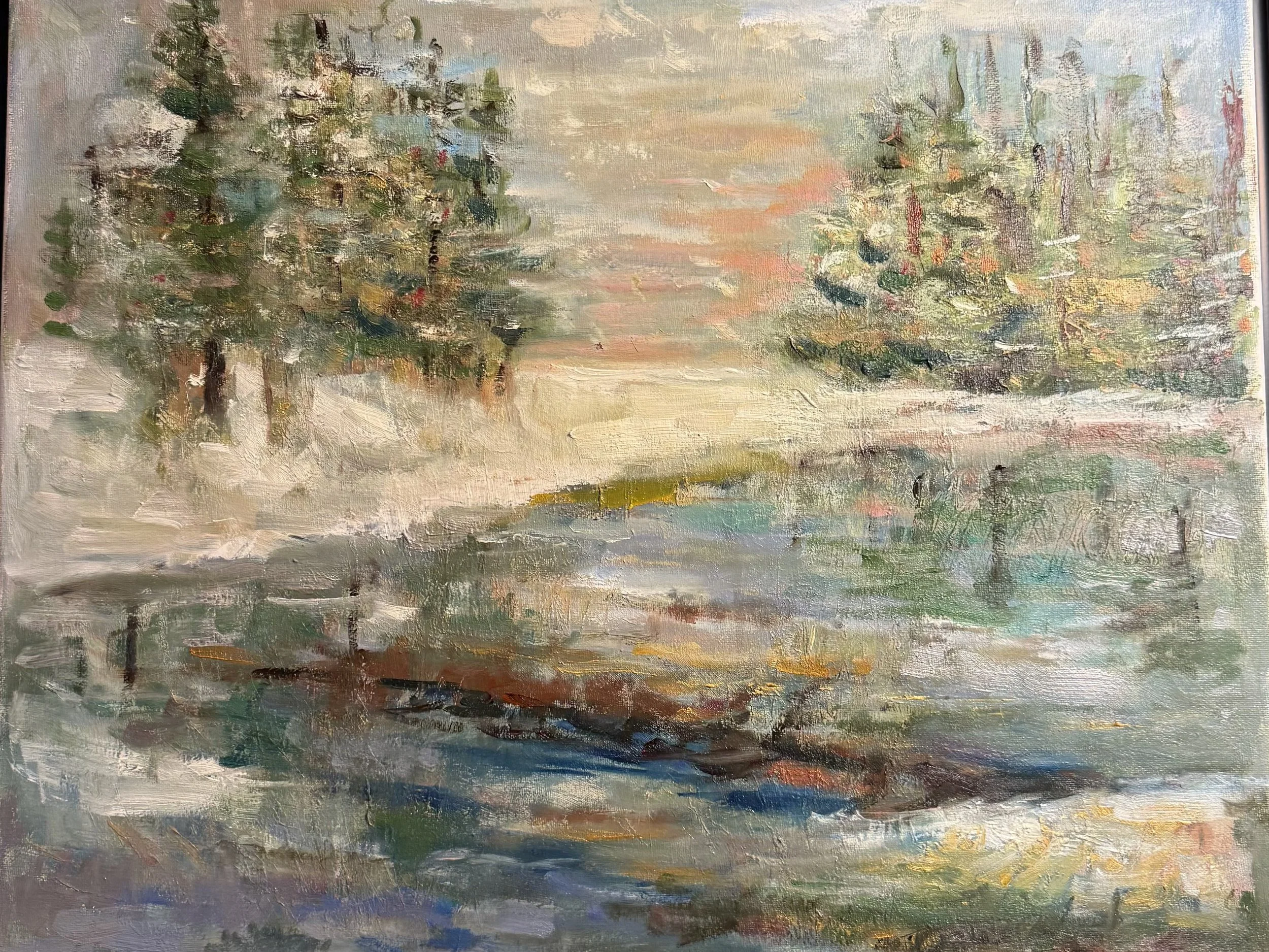 "Winter Solstice” 16 x 20 inches - Oil on canvas