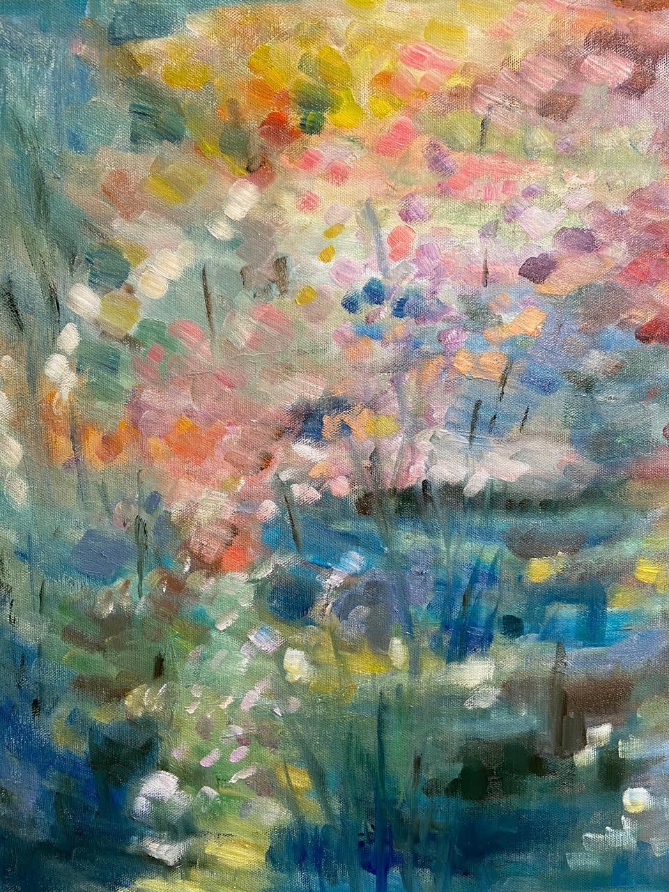 “Our summer garden” 16x20 in oil on canvas $200.jpg