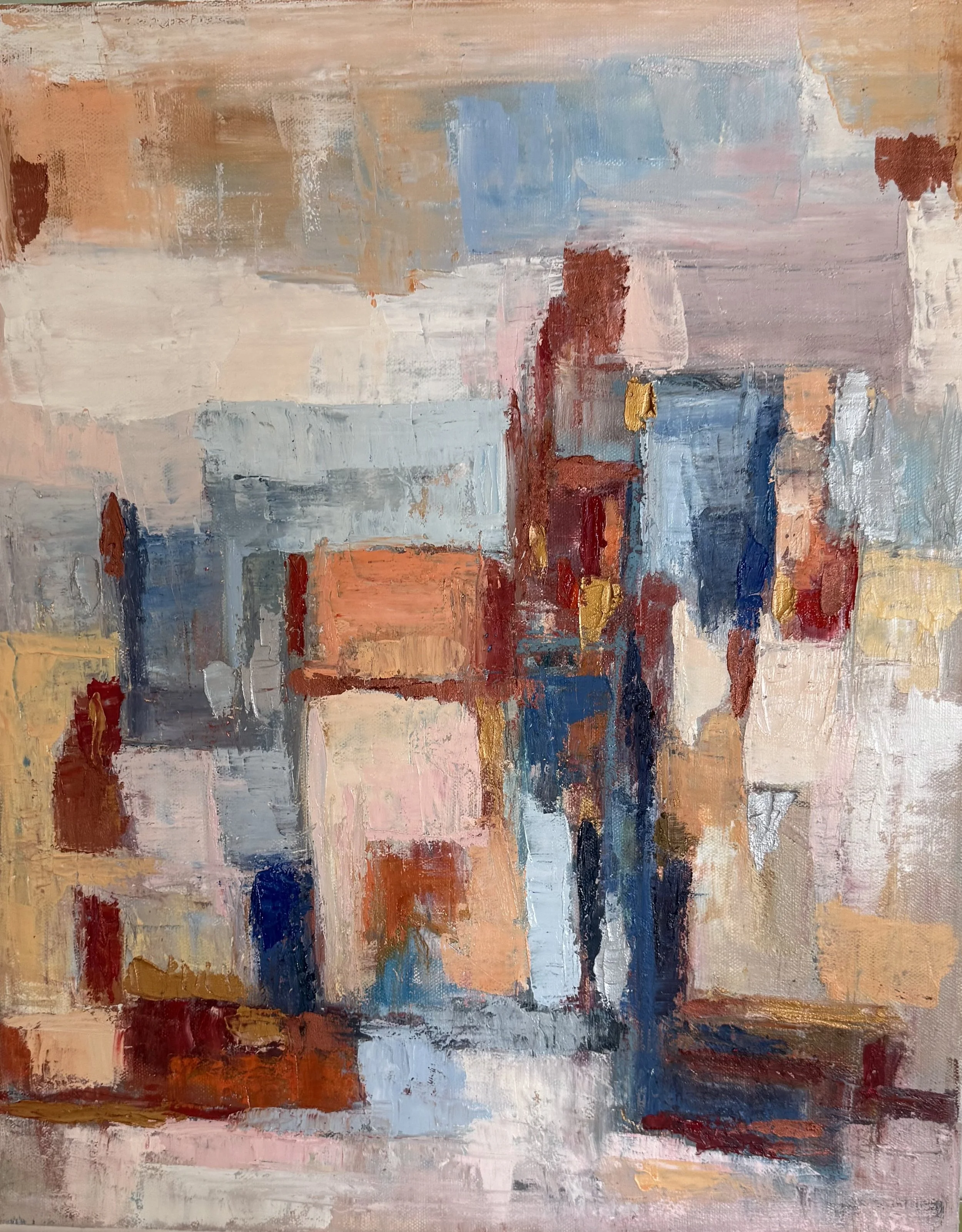 "Cityscape" 16 x 20 inches - Oil on canvas - $200