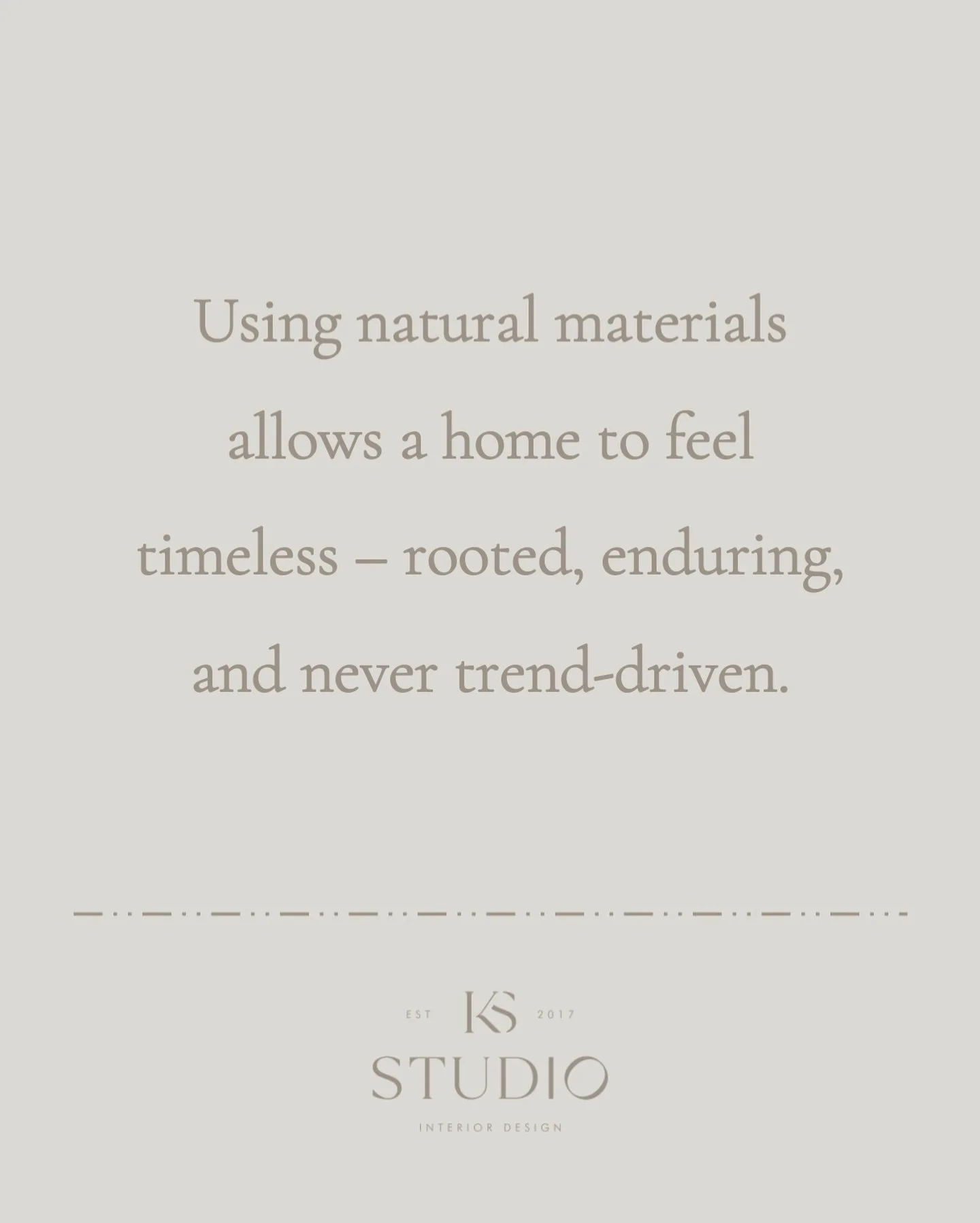 Even mixing in natural materials where budget allows for - is the best way to make your home last longer, be more unique and be less trendy. 
Often times in projects to meet a budget I will specify all natural stone tile in the key areas like primary