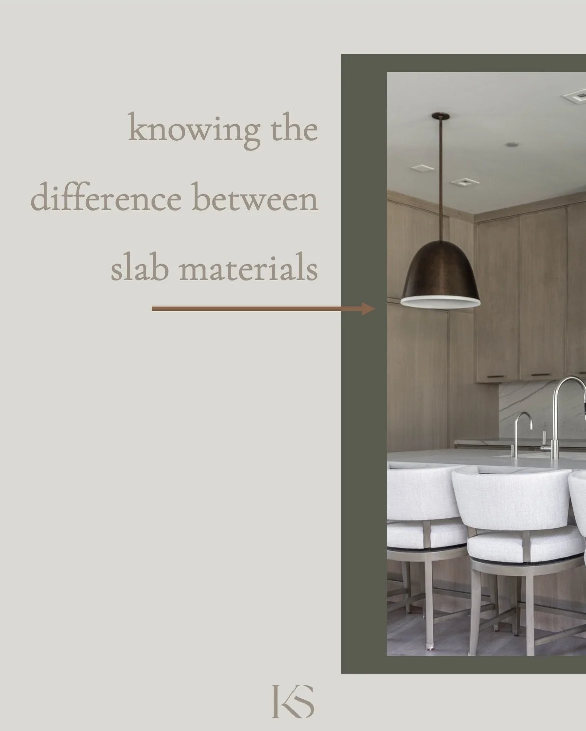 Save for the next time you need help knowing the difference in slab materials! I think the most confused one for people is difference between quartz and quartzite. What&rsquo;s your favorite stone material? 

S/o always goes to @breccia_stone_design 