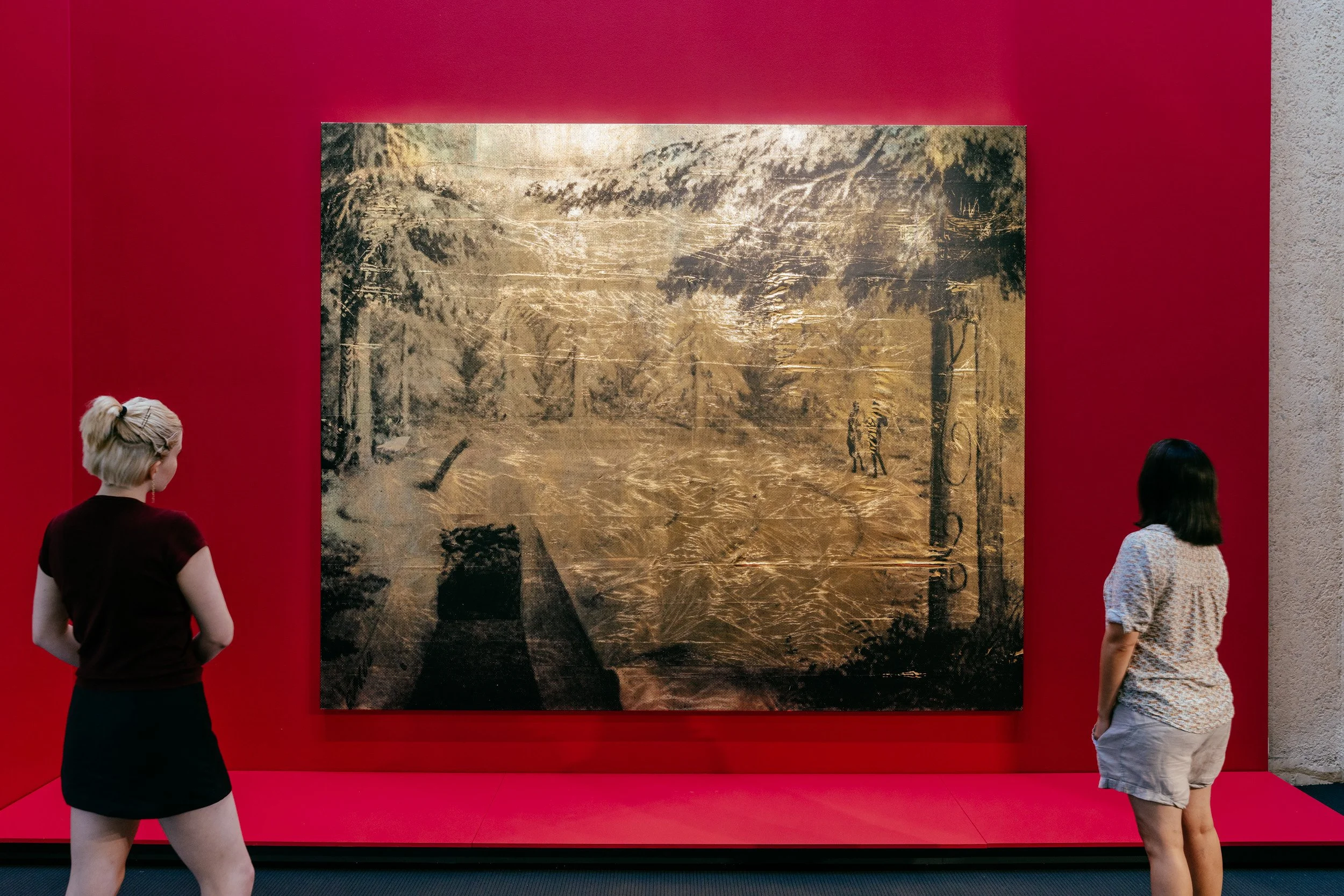 Brook Andrew, The island II, 2008. Installation view, How we remember tomorrow, UQ Art Museum, 2024. Photo: Joe Ruckli.    