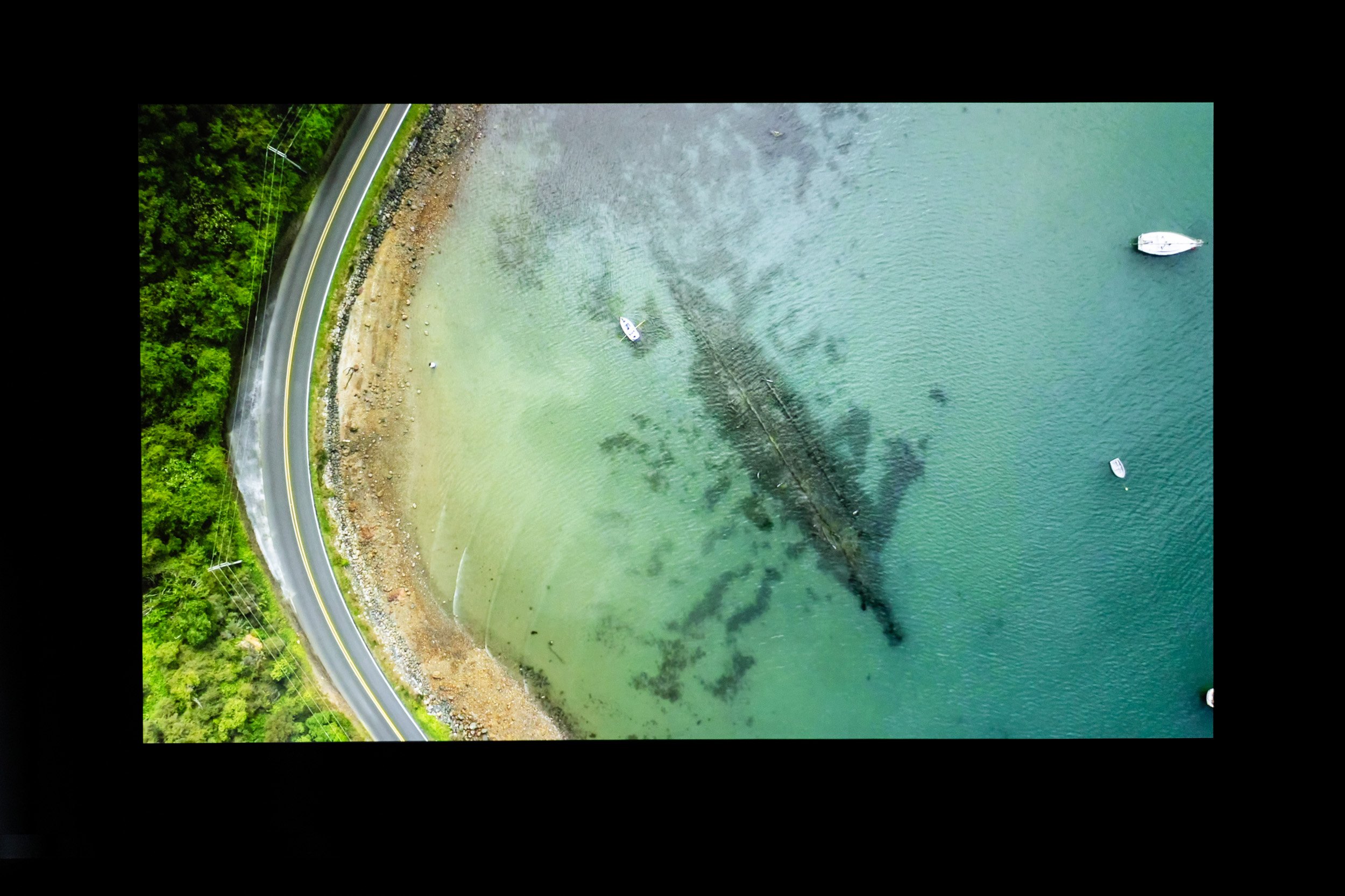 Jasmine Togo-Brisby, Mother Tongue, 2020. Installation view, How we remember tomorrow, UQ Art Museum, 2024. Photo: Joe Ruckli.    