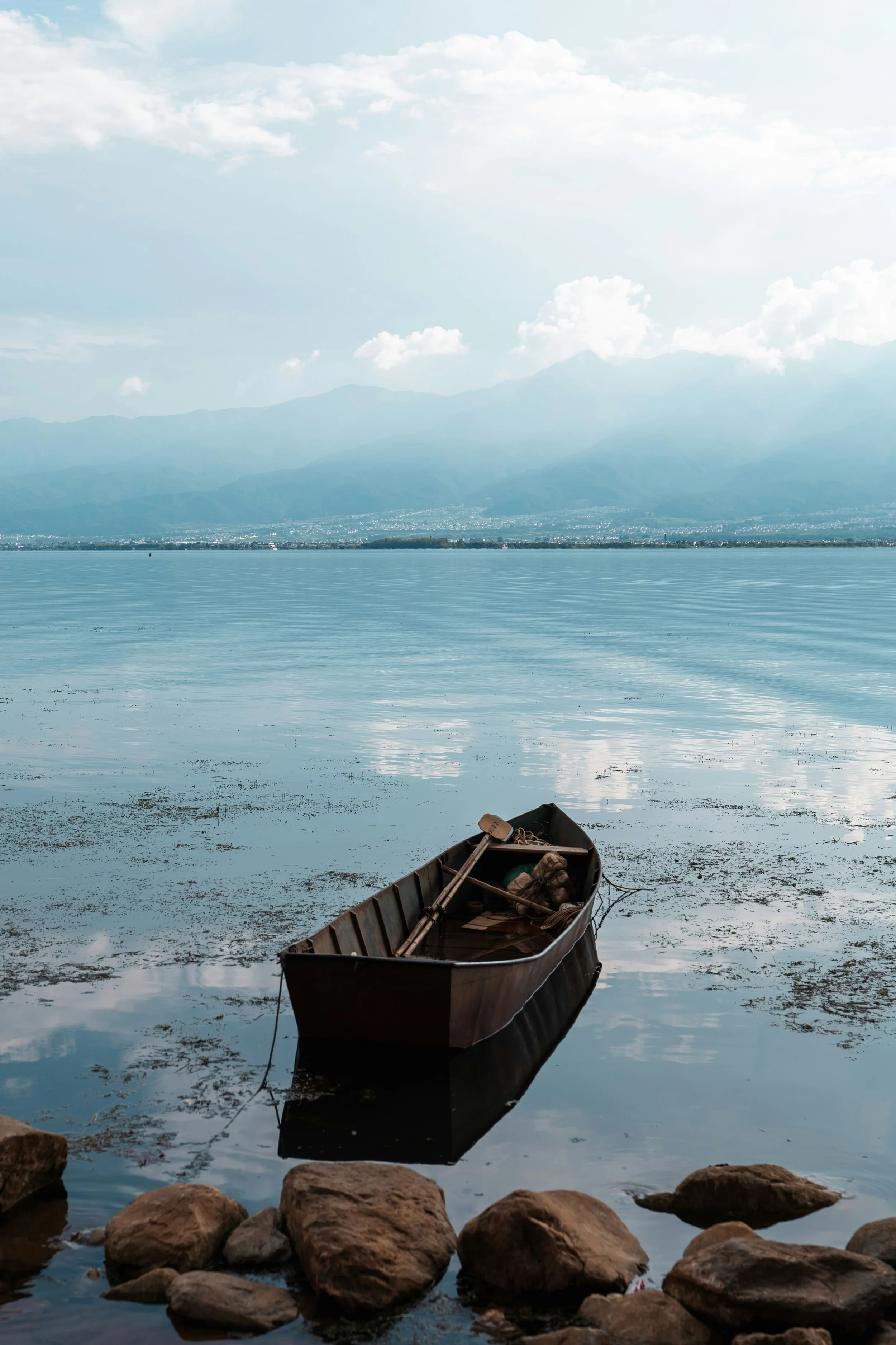 Image of a row boat symbolizing calmness due to EMDR therapy Seattle
