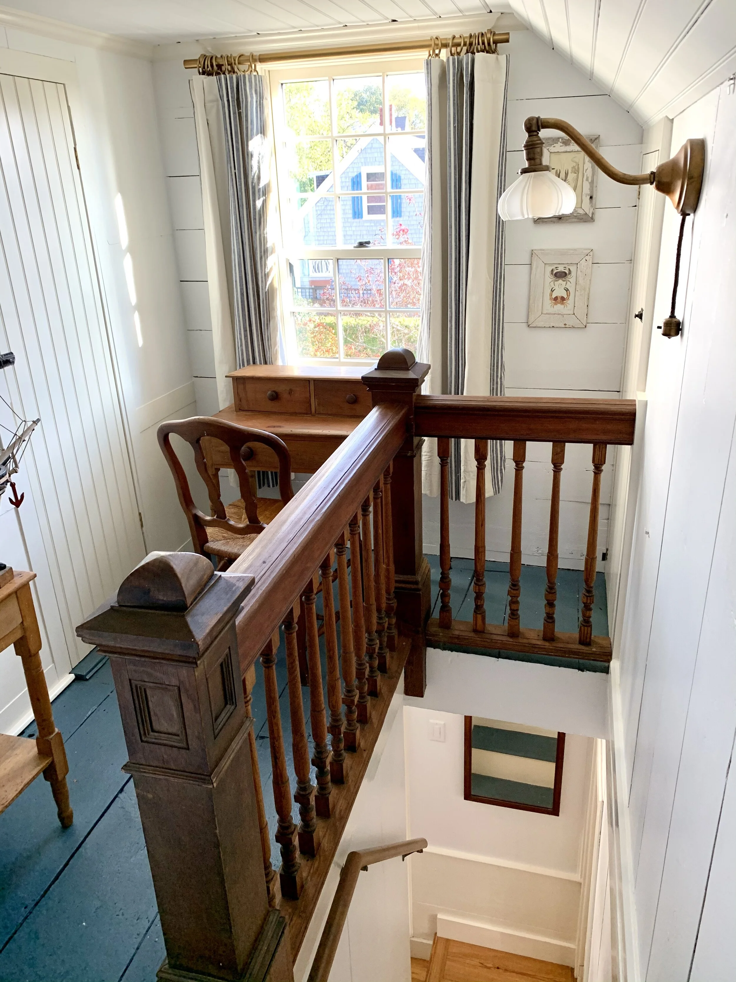 Newels and railing from Maine libary