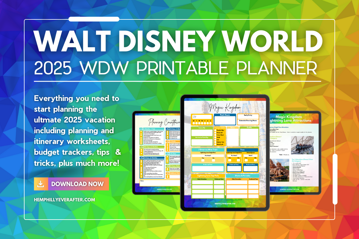 Disney World Printable Planner
