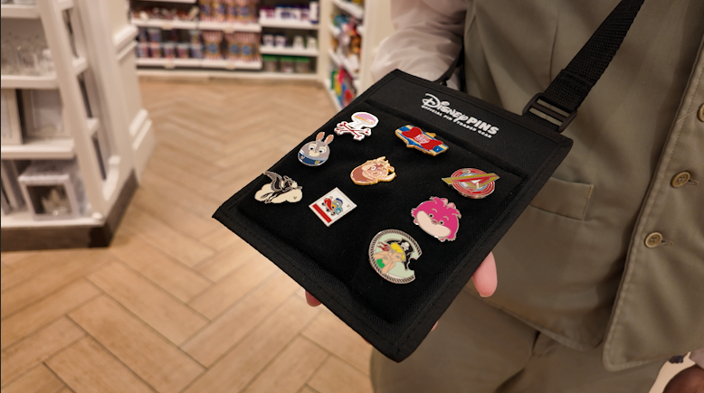 Grand Floridian Cast Member Sundries Store Pin Trading Satchel.png