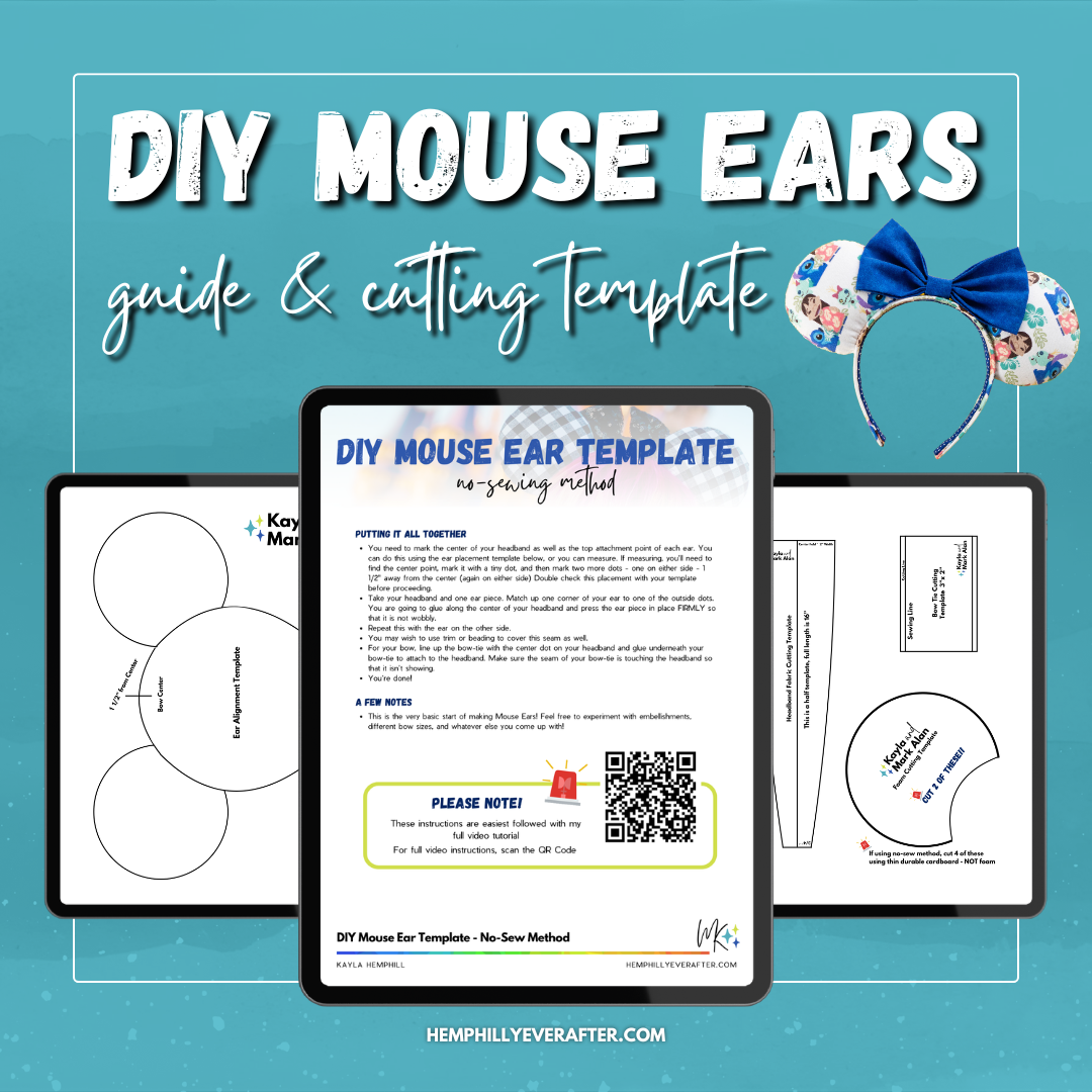 DIY Mouse Ear Template