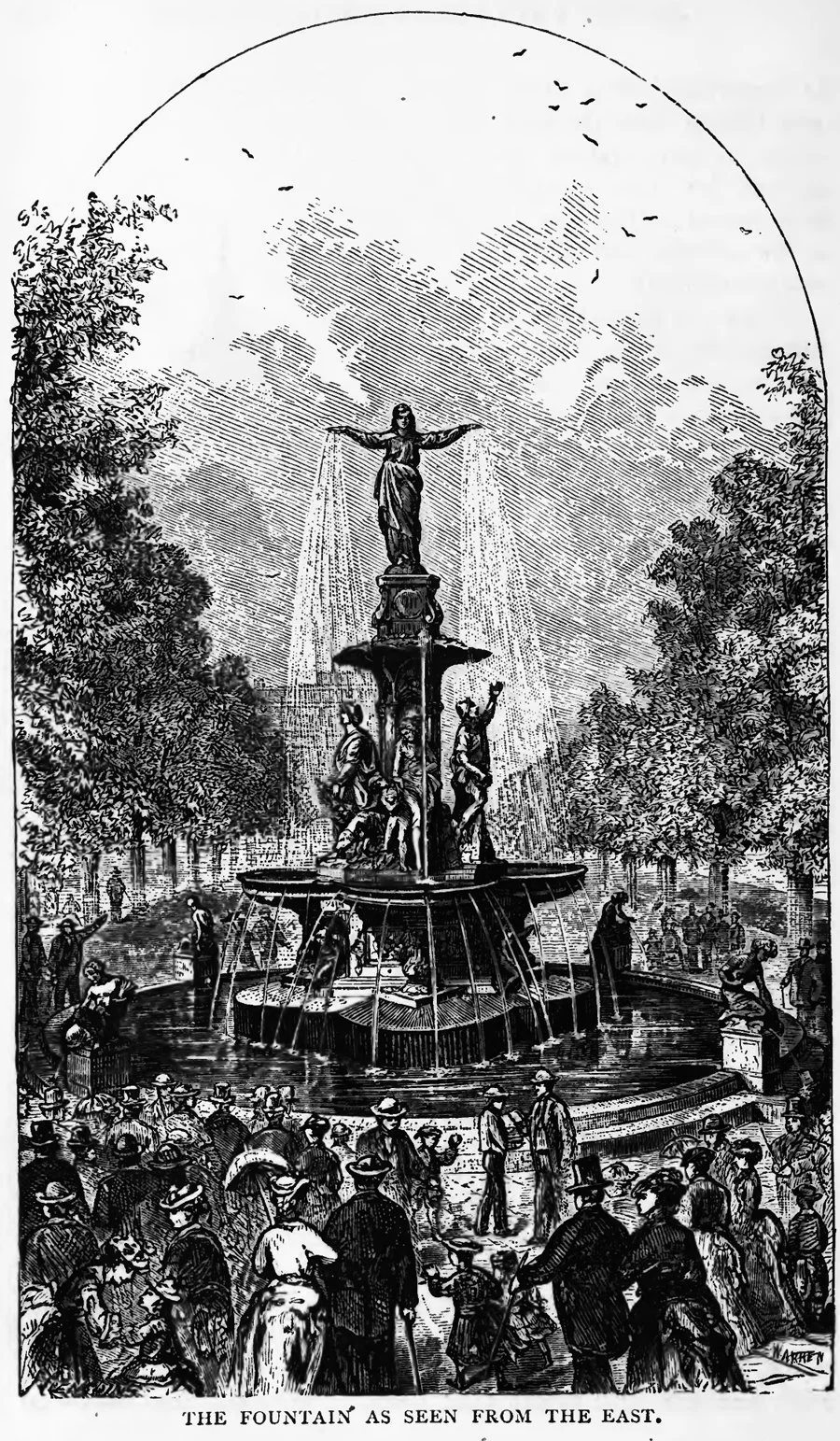 "Genius of Water" drawing from the 1870s